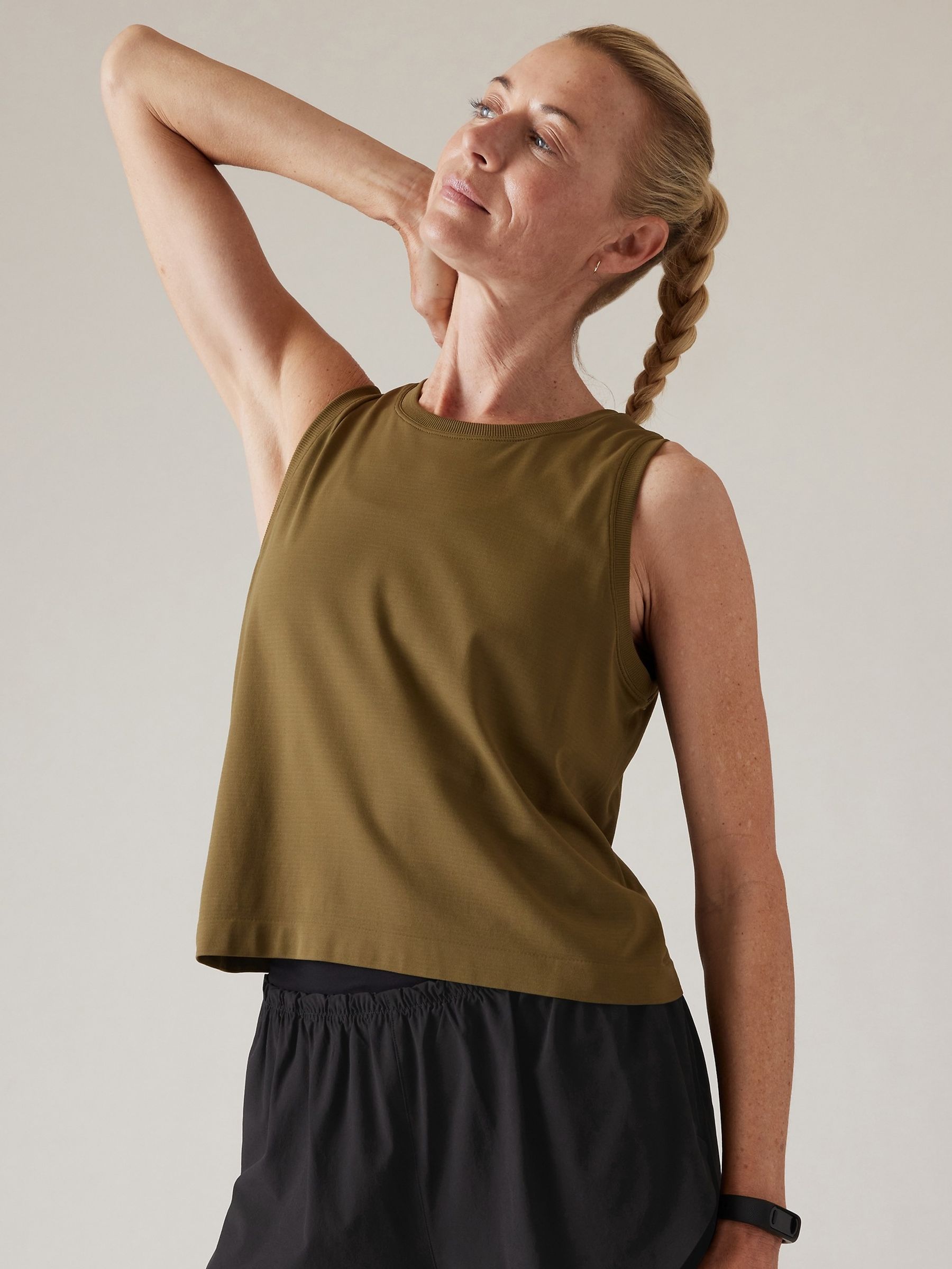 Athleta Green Ether Seamless Tank Vest - Image 1 of 5