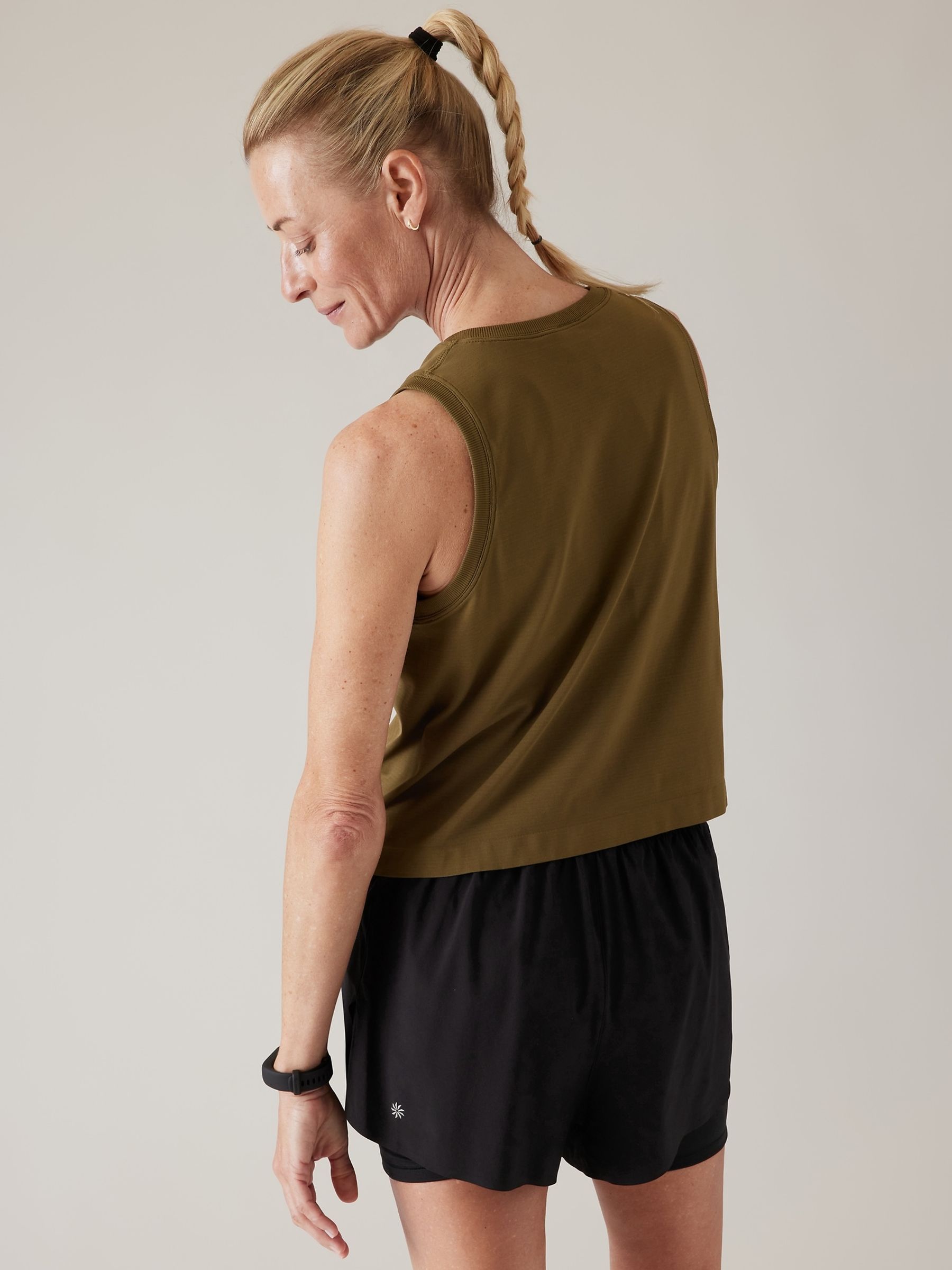 Athleta Green Ether Seamless Tank Vest - Image 2 of 5