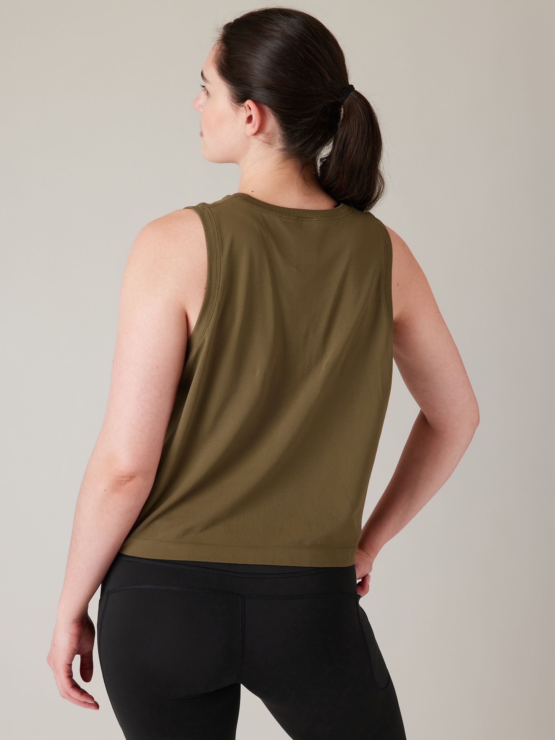 Athleta Green Ether Seamless Tank Vest - Image 3 of 5