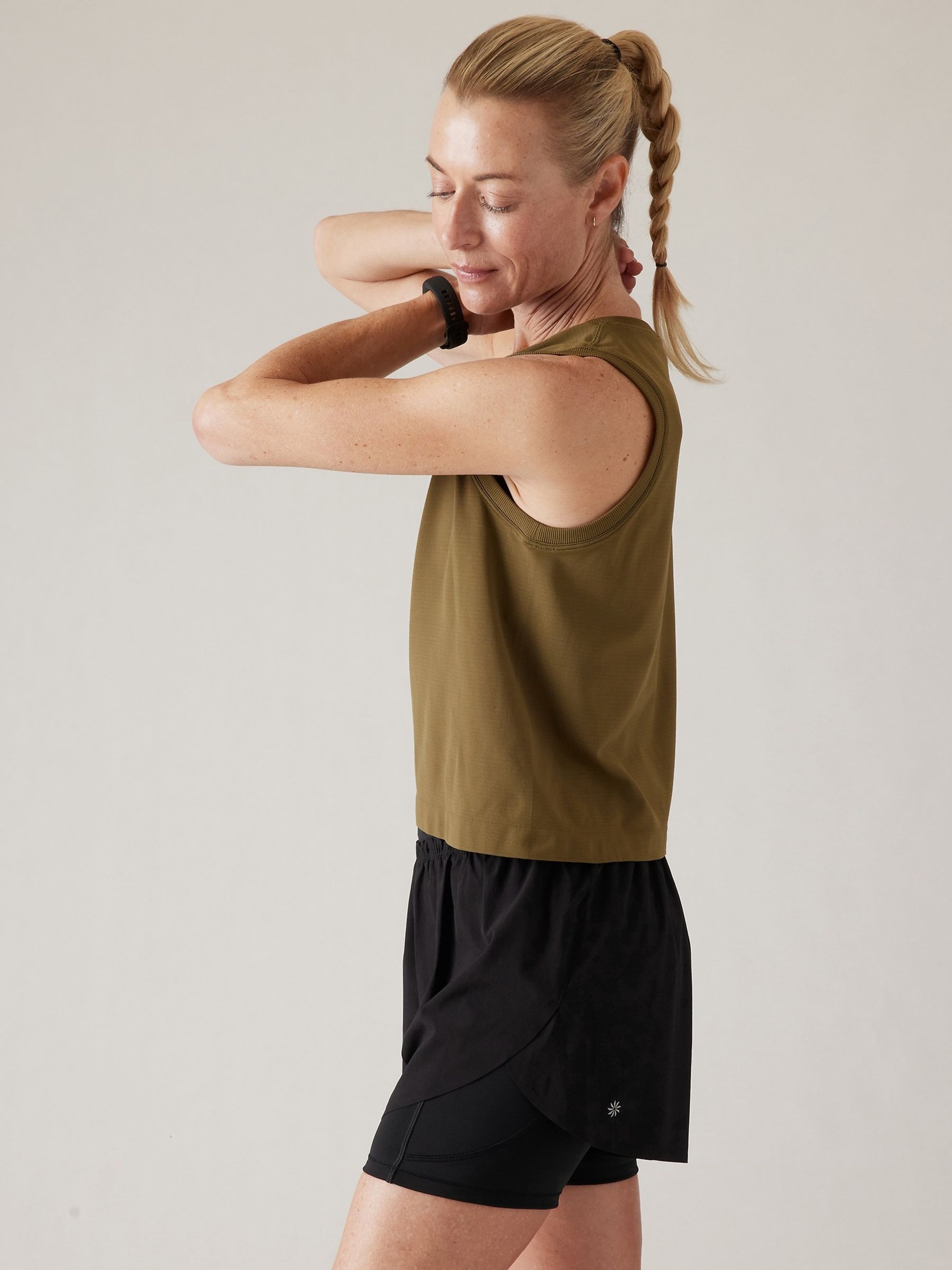 Athleta Green Ether Seamless Tank Vest - Image 4 of 5