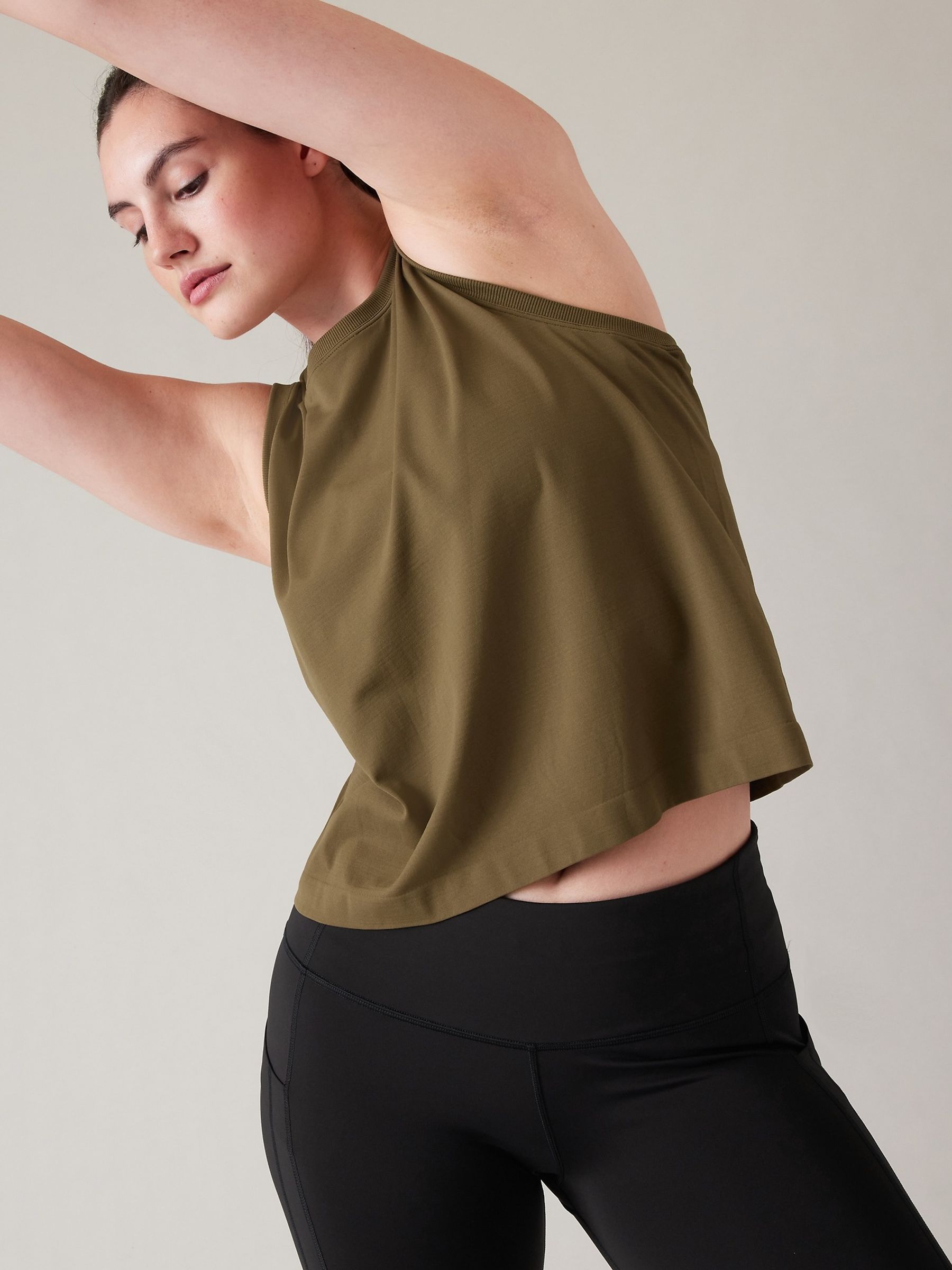 Athleta Green Ether Seamless Tank Vest - Image 5 of 5