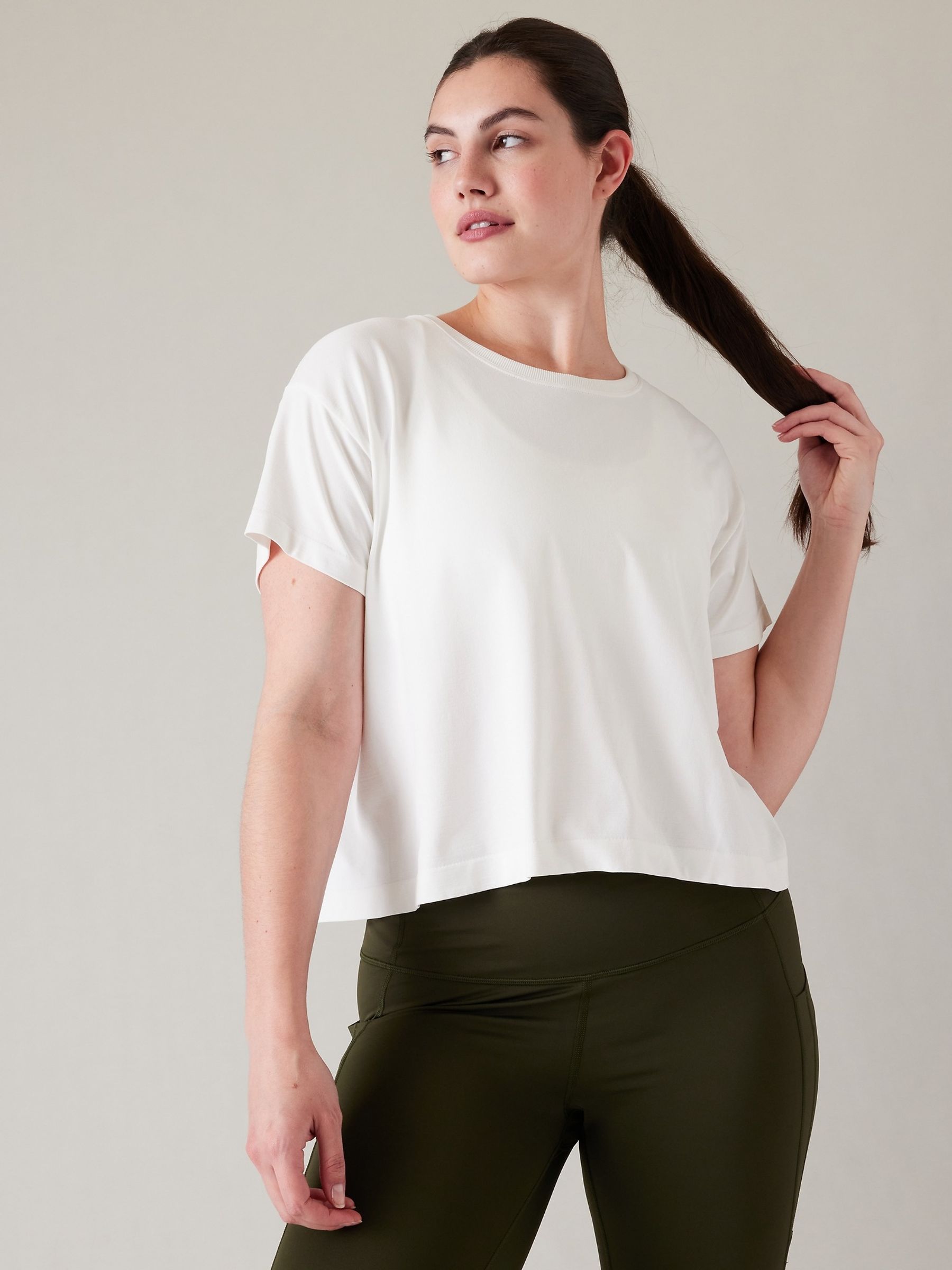 Athleta White Ether Seamless T-Shirt - Image 2 of 4
