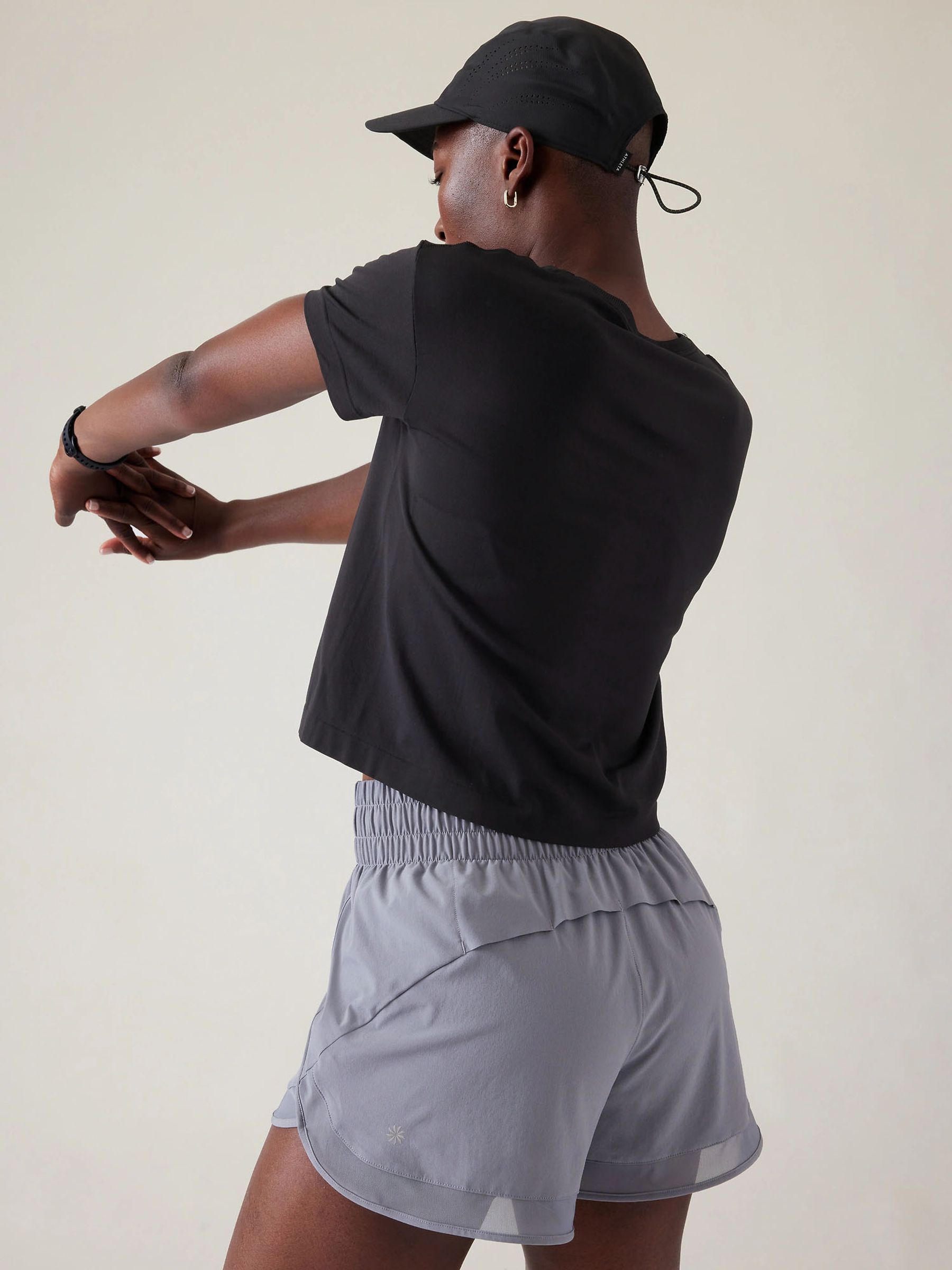 Athleta Black Ether Seamless T-Shirt - Image 3 of 4