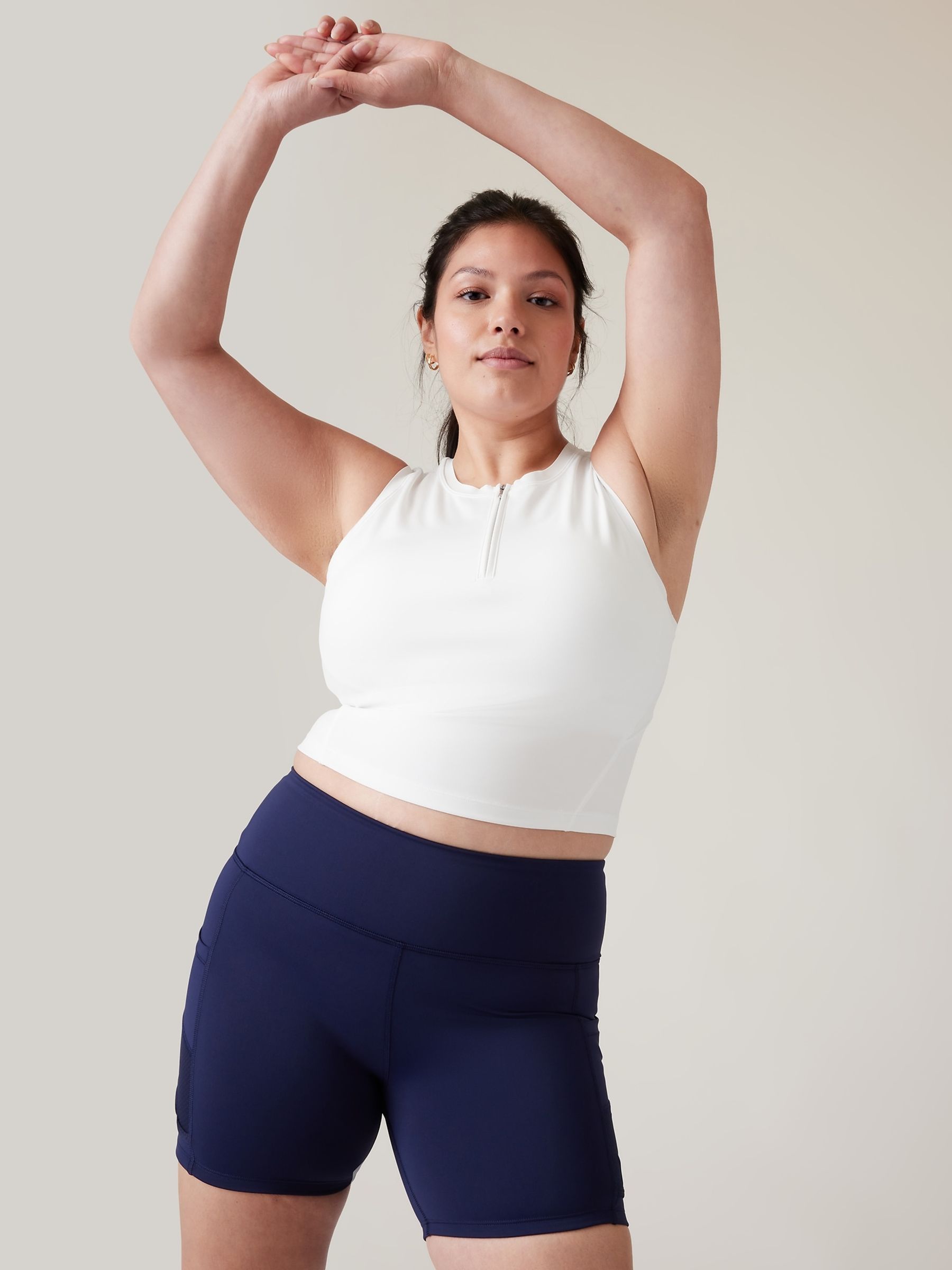 Athleta White Advantage Tank Sports Vest - Image 2 of 8