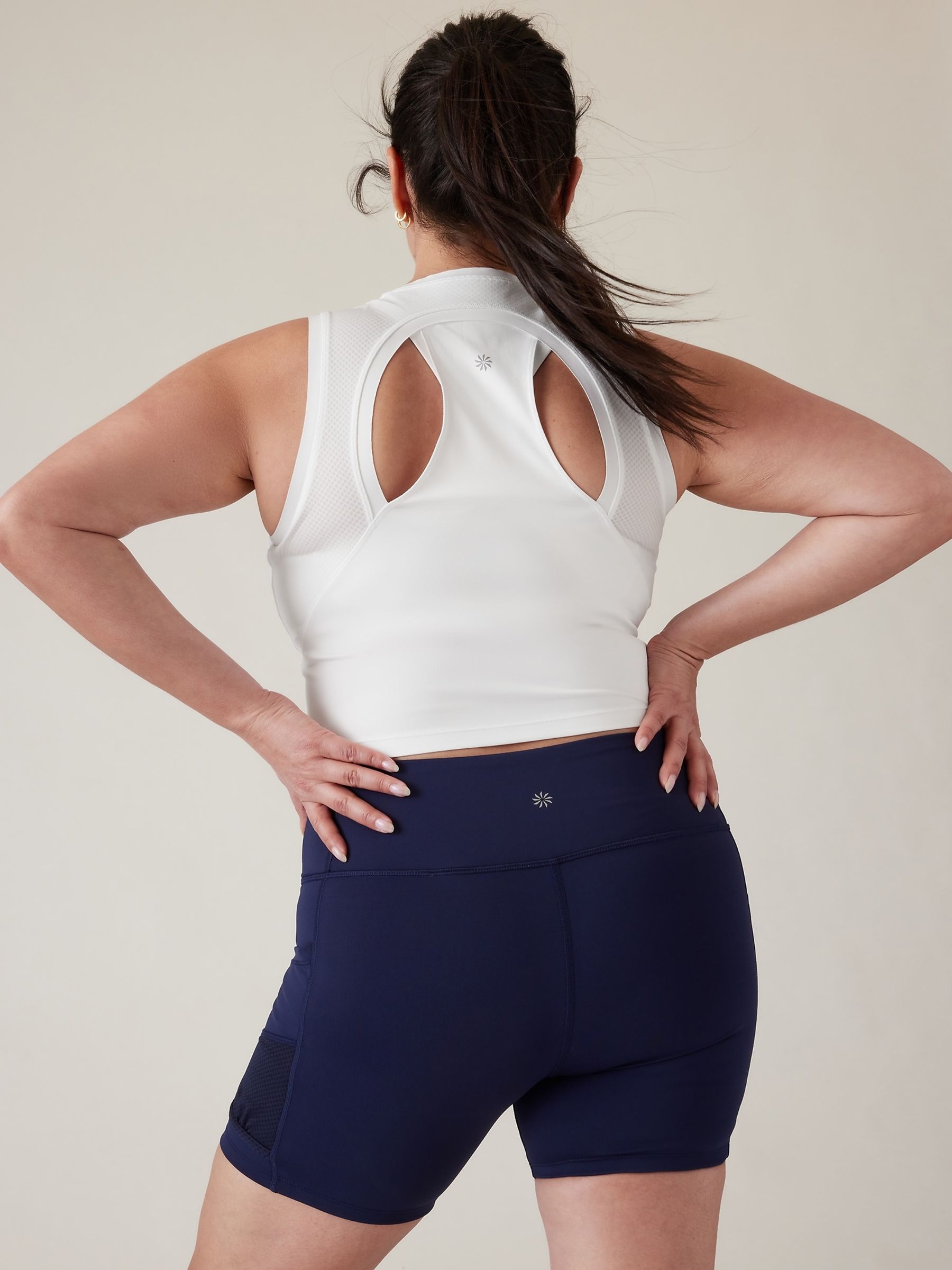 Athleta White Advantage Tank Sports Vest - Image 6 of 8
