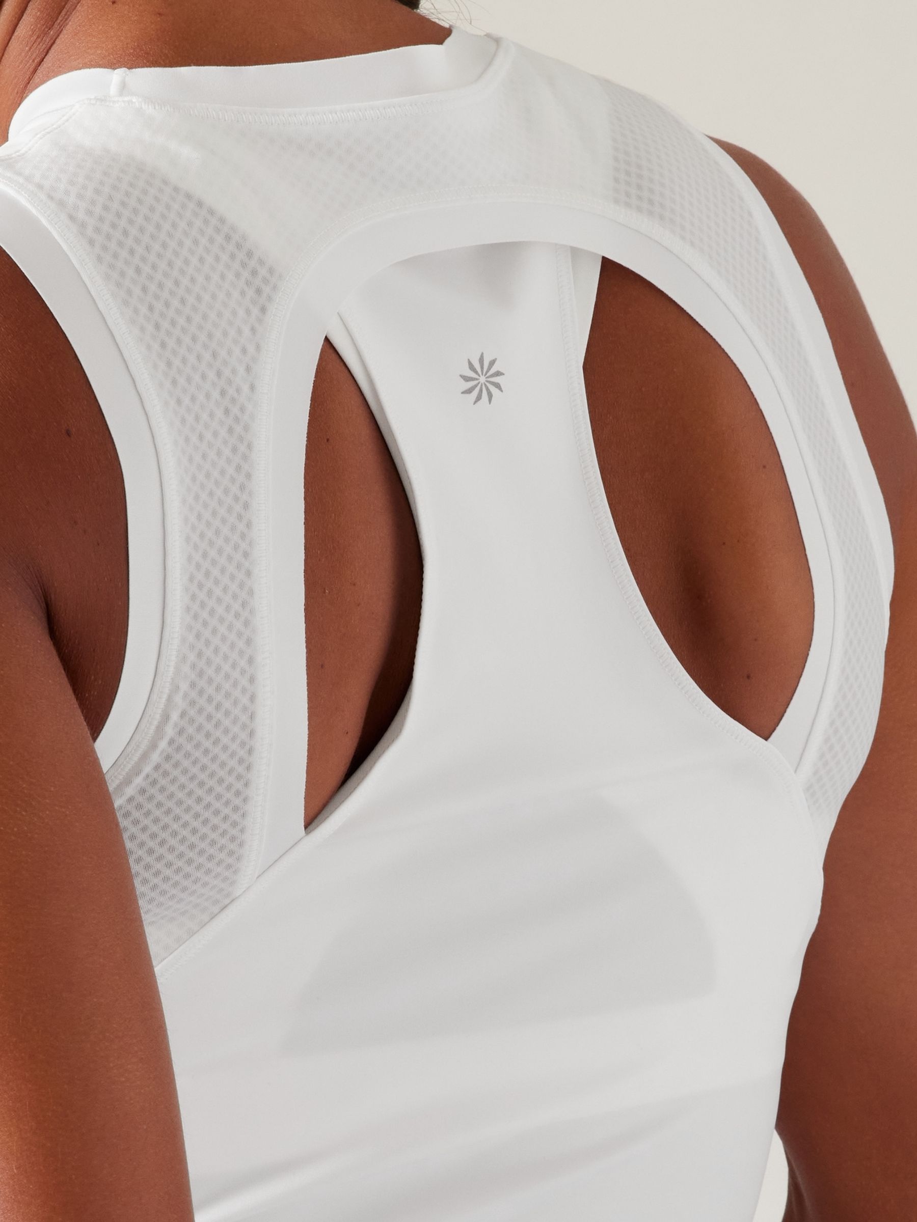 Athleta White Advantage Tank Sports Vest - Image 7 of 8
