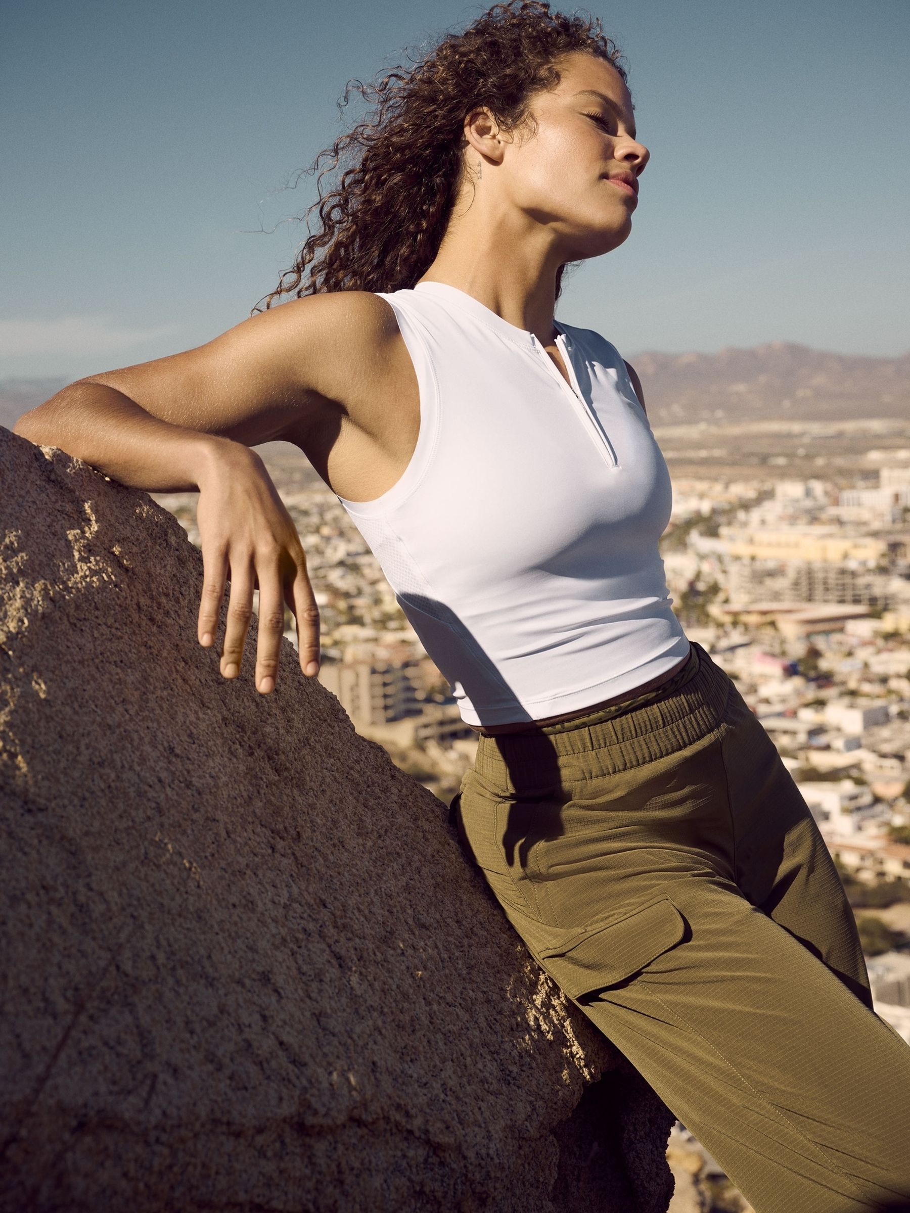 Athleta White Advantage Tank Sports Vest - Image 8 of 8