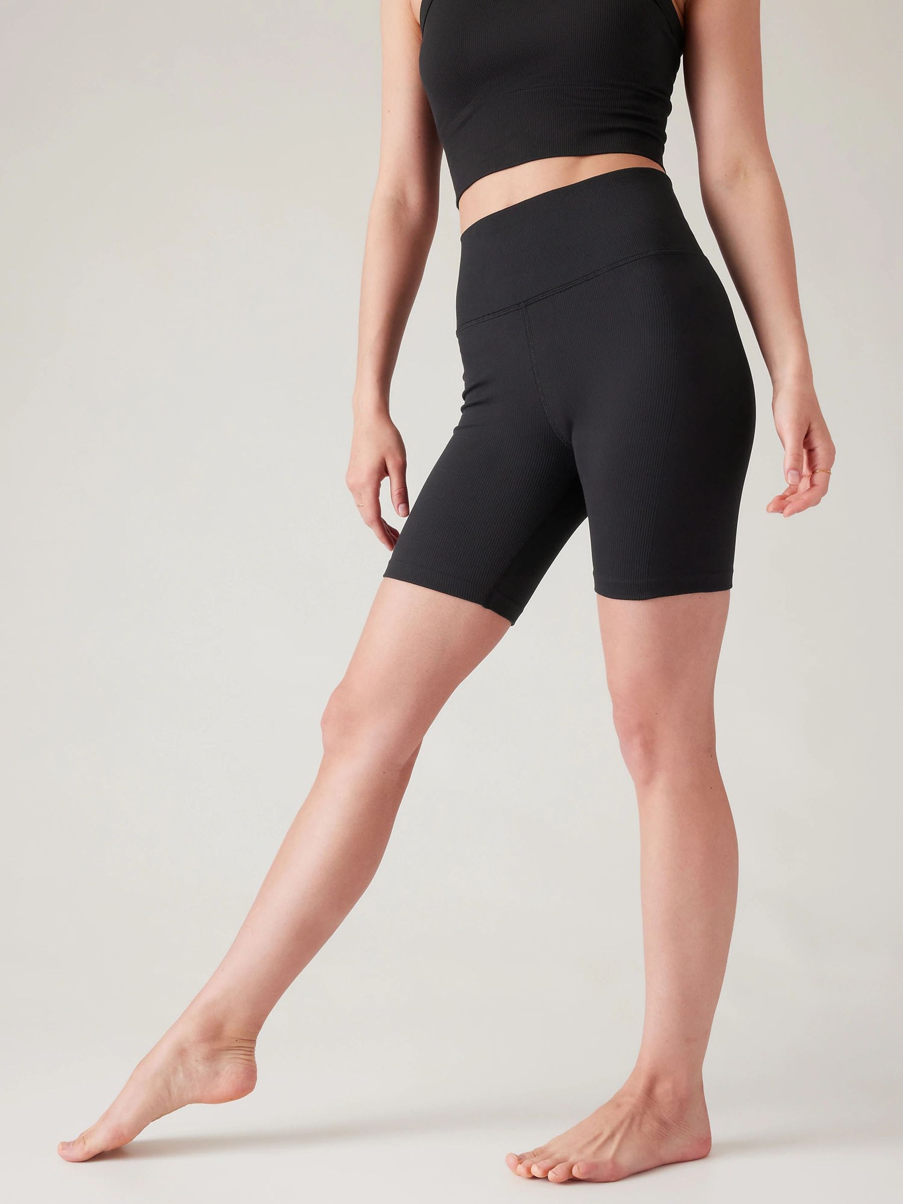 Athleta Black Aurora Seamless 7" Shorts - Image 3 of 4