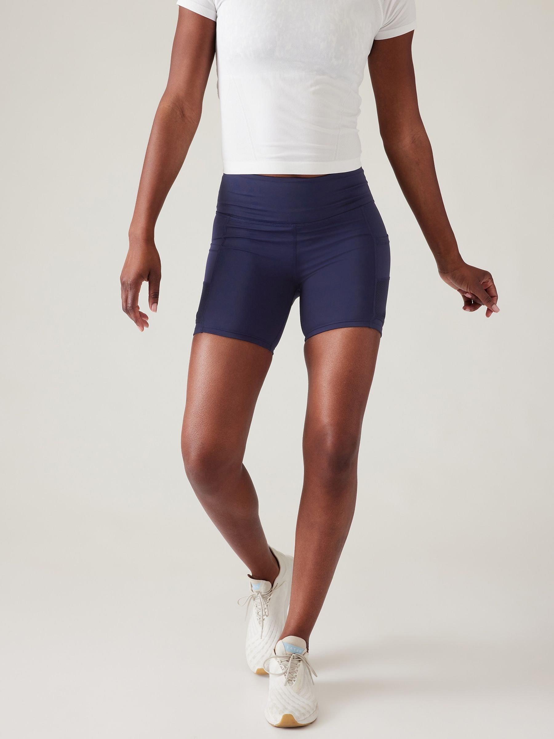 Athleta Blue Ultimate Advantage 5" Shorts - Image 3 of 6