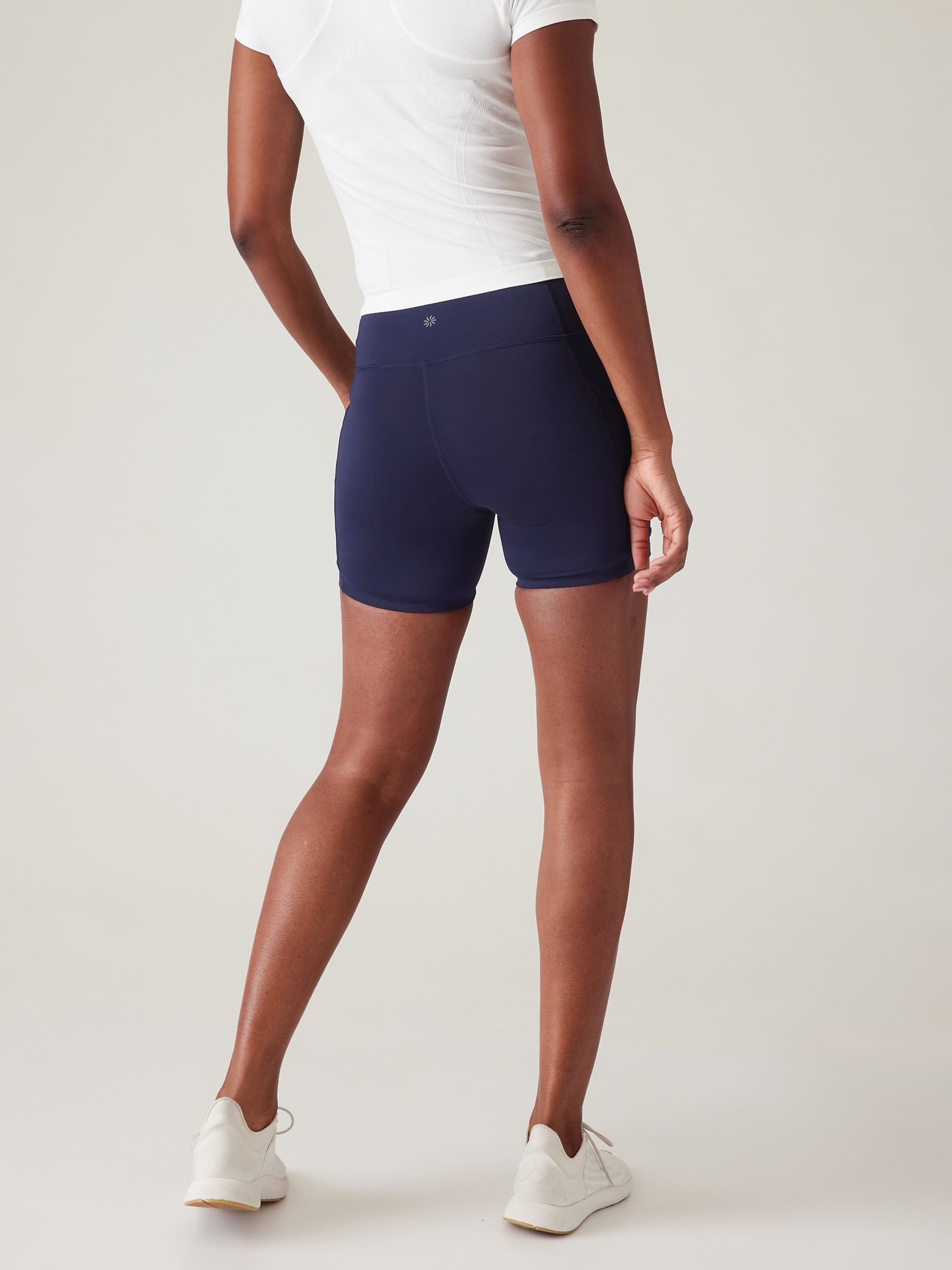 Athleta Blue Ultimate Advantage 5" Shorts - Image 4 of 6