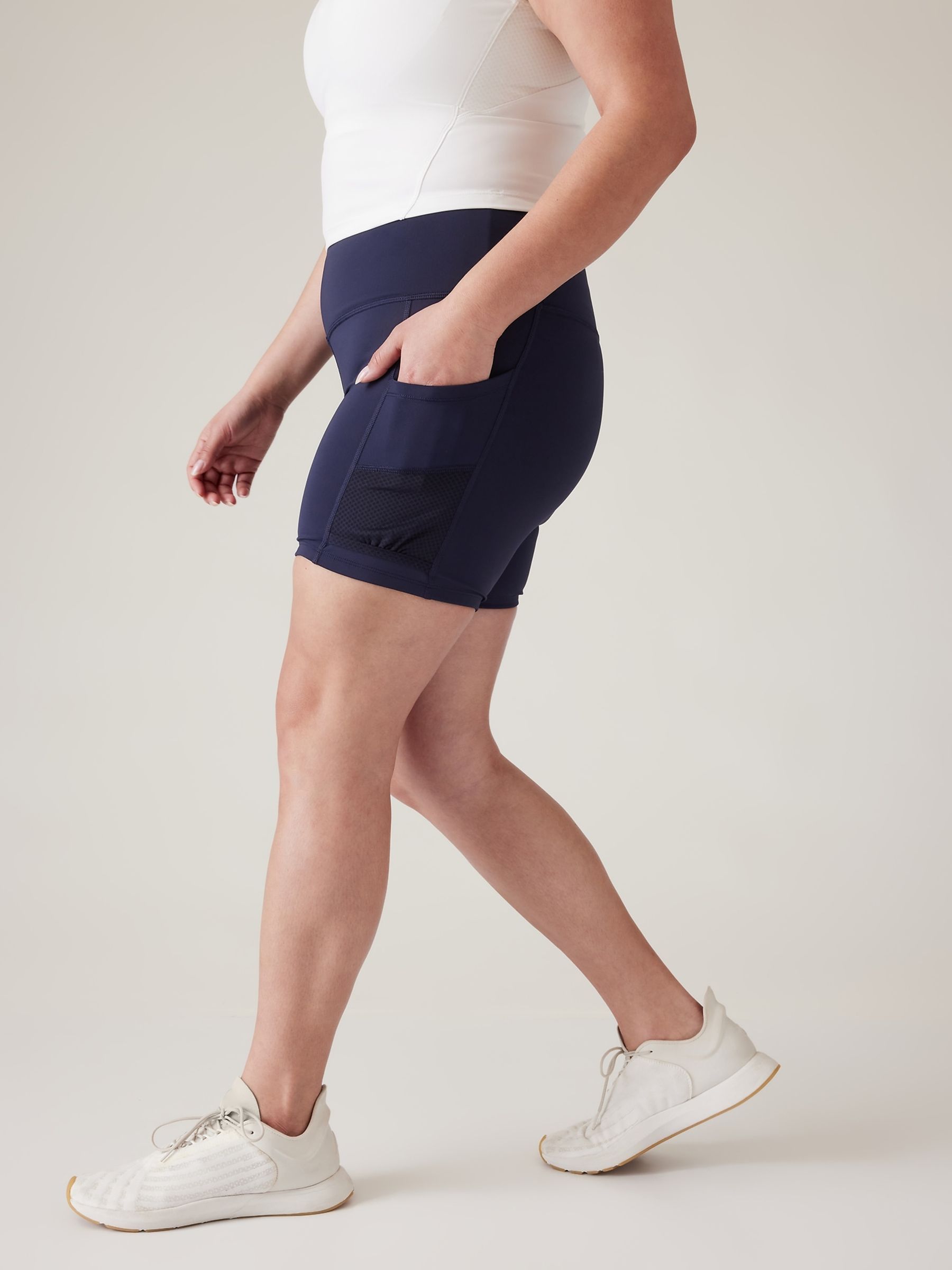 Athleta Blue Ultimate Advantage 5" Shorts - Image 5 of 6