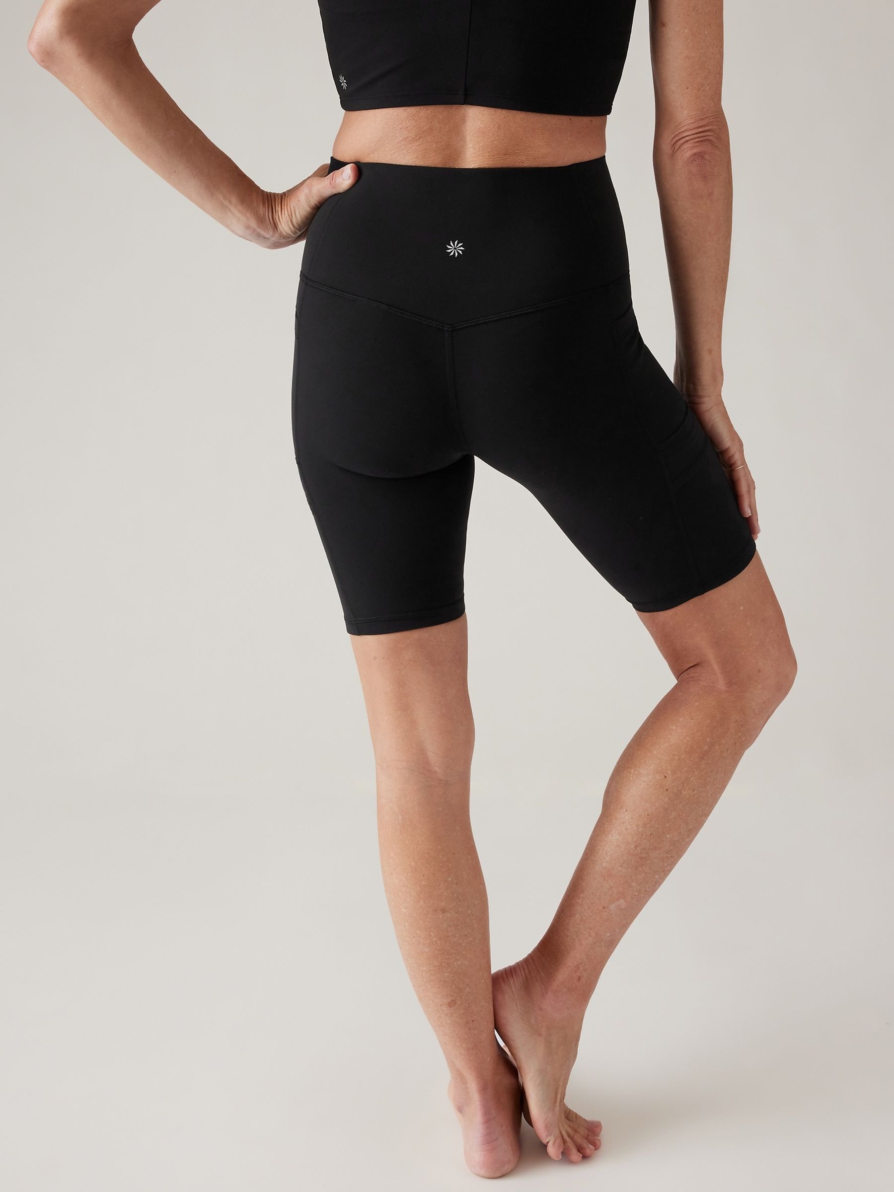 Athleta Black Salutation Stash Cargo 9" Shorts - Image 6 of 7