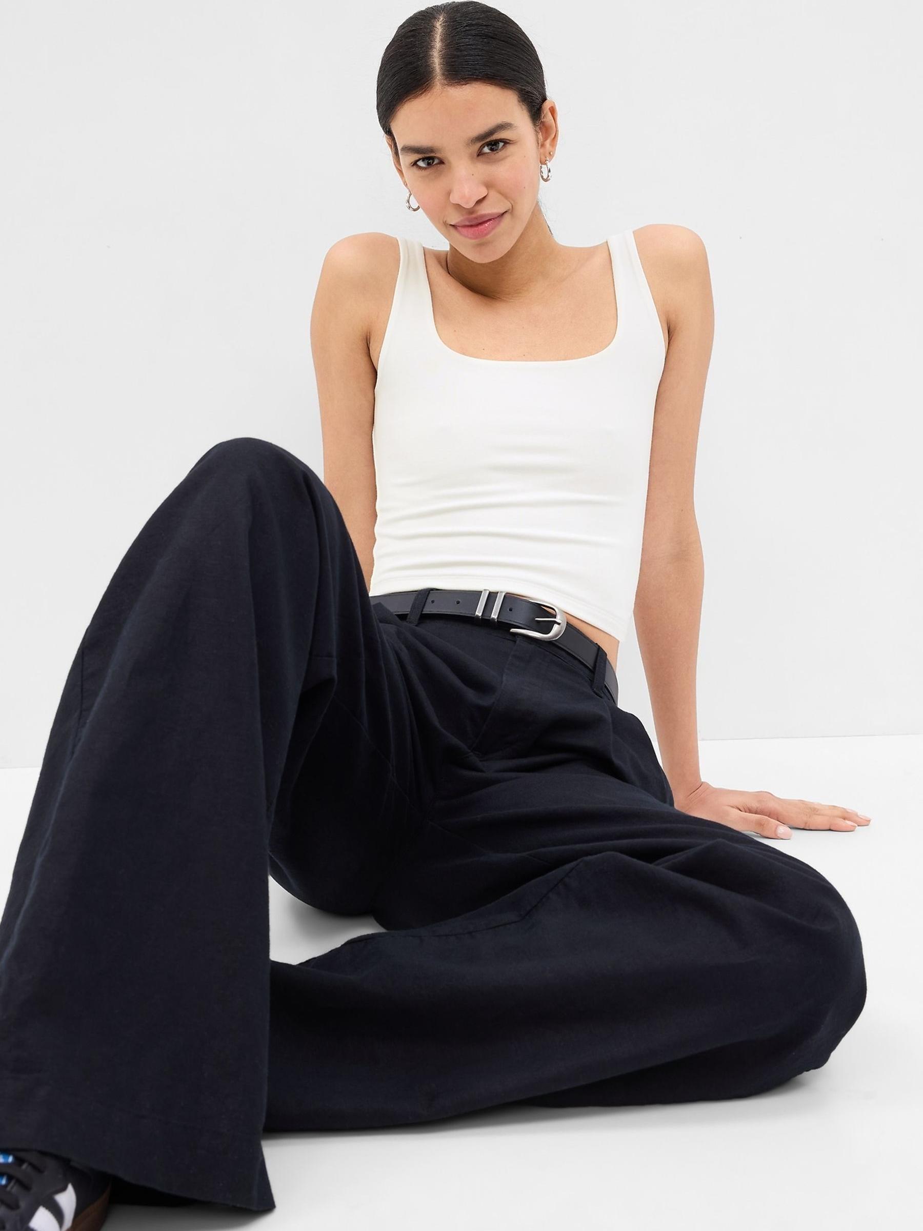White Cropped Vest - Image 1 of 1