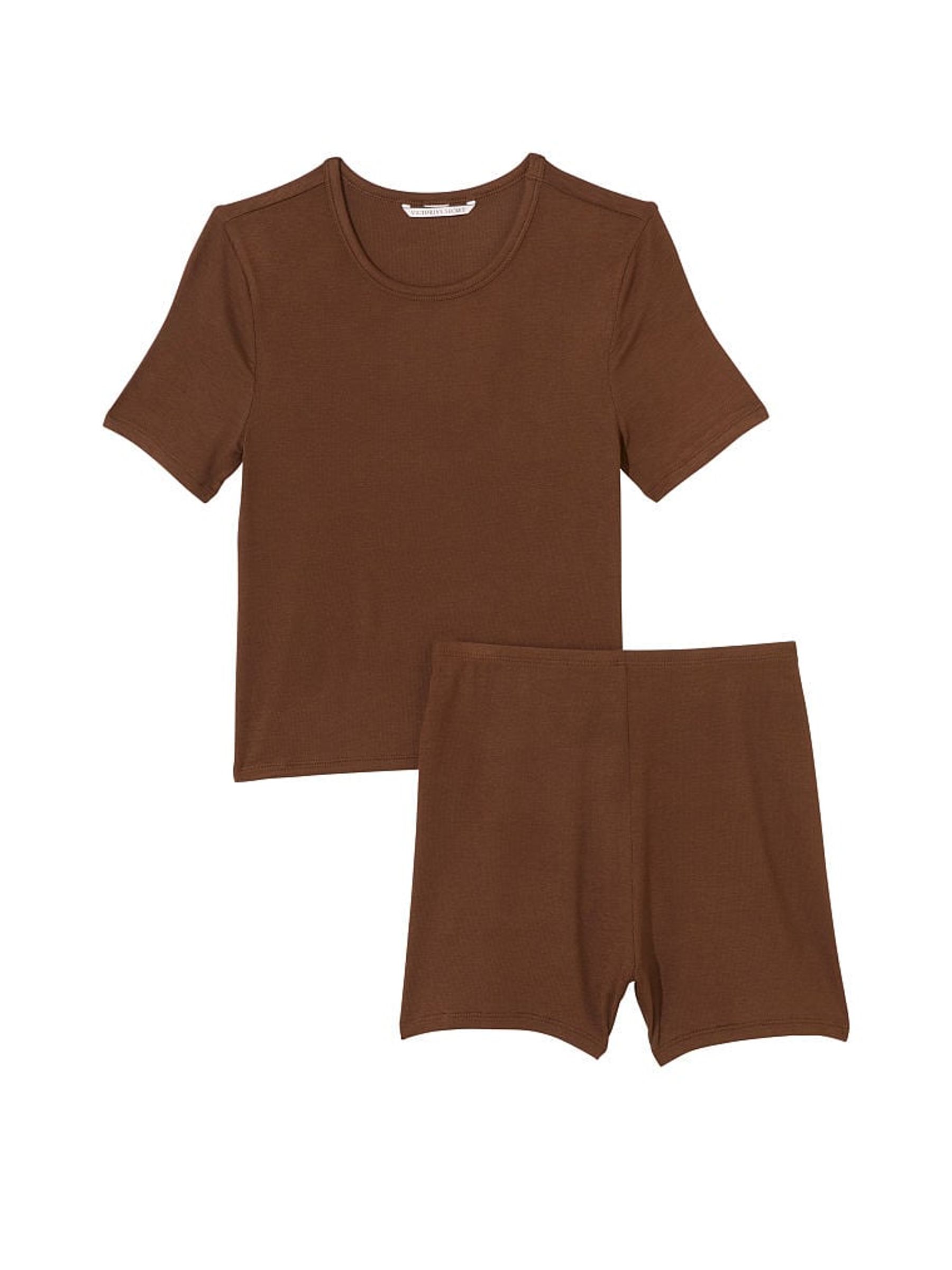 Dark Brown Modal Short Pyjamas - Image 3 of 3