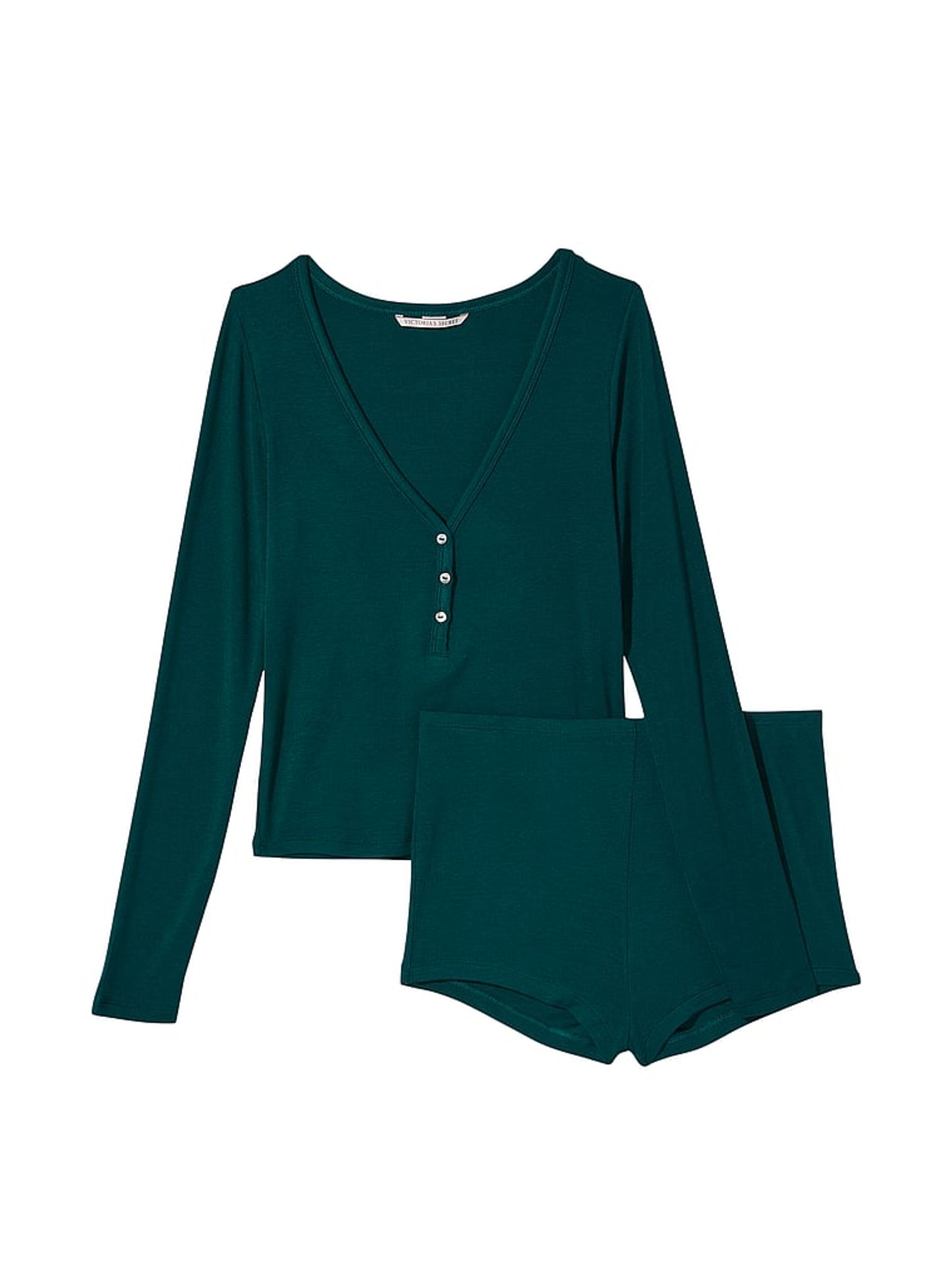 Black Ivy Green Modal Short Pyjamas - Image 3 of 3