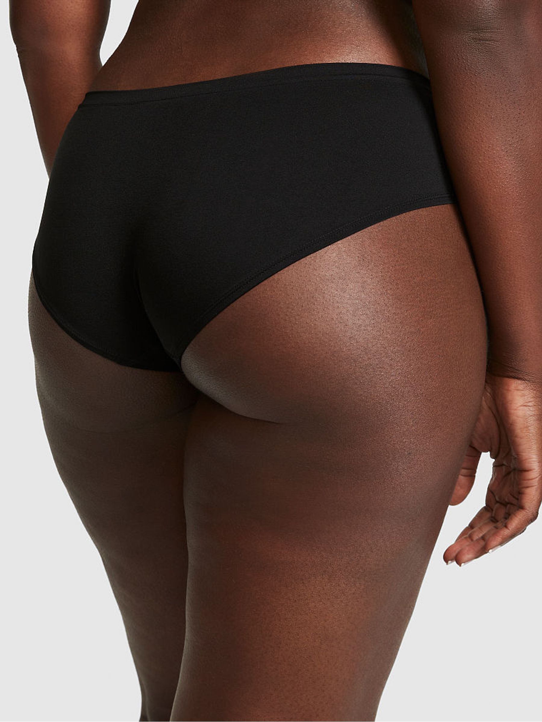 Pure Black Bat Hipster Seamless Knickers - Image 2 of 3
