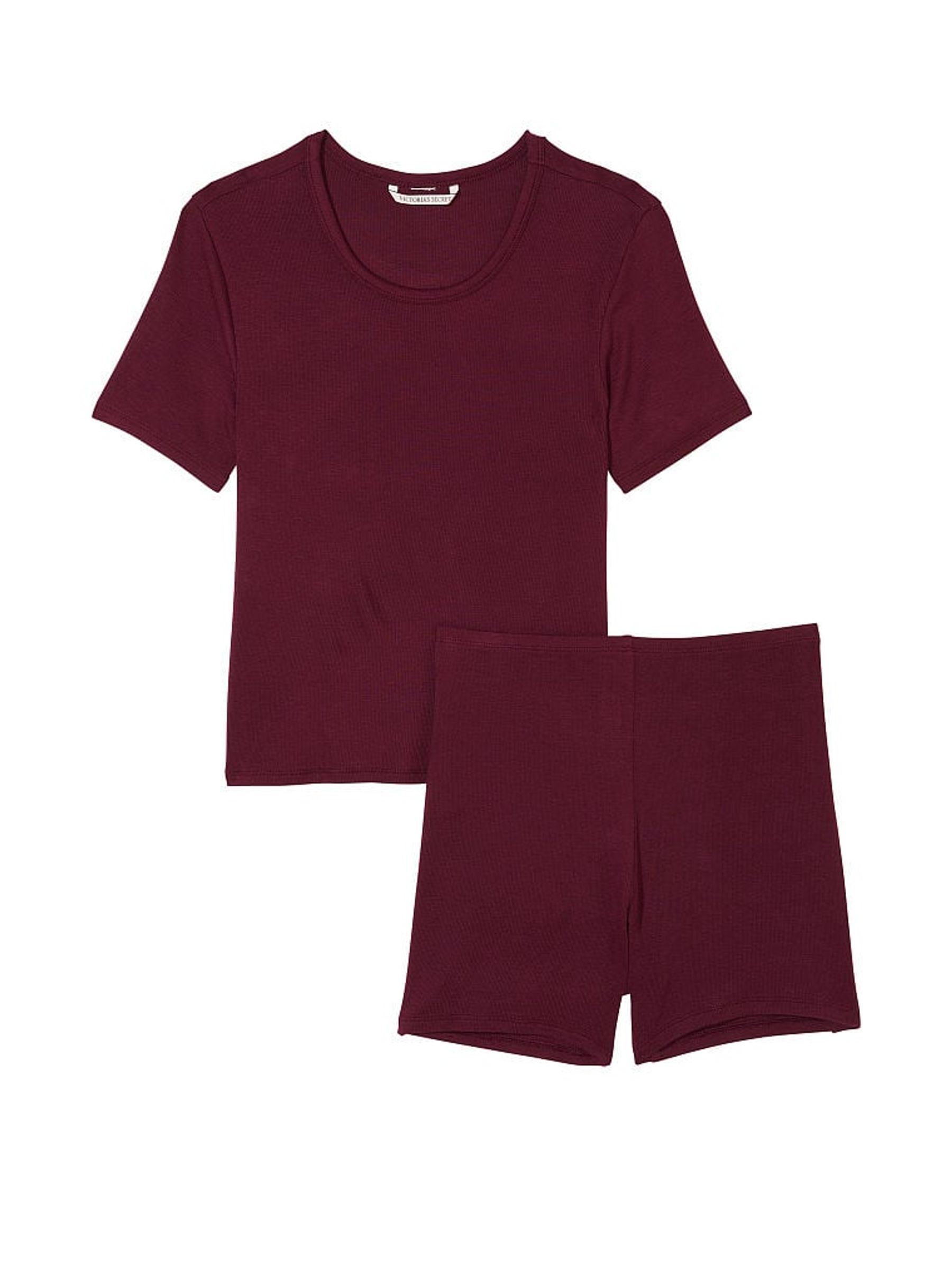 Kir Red Modal Short Pyjamas - Image 3 of 3
