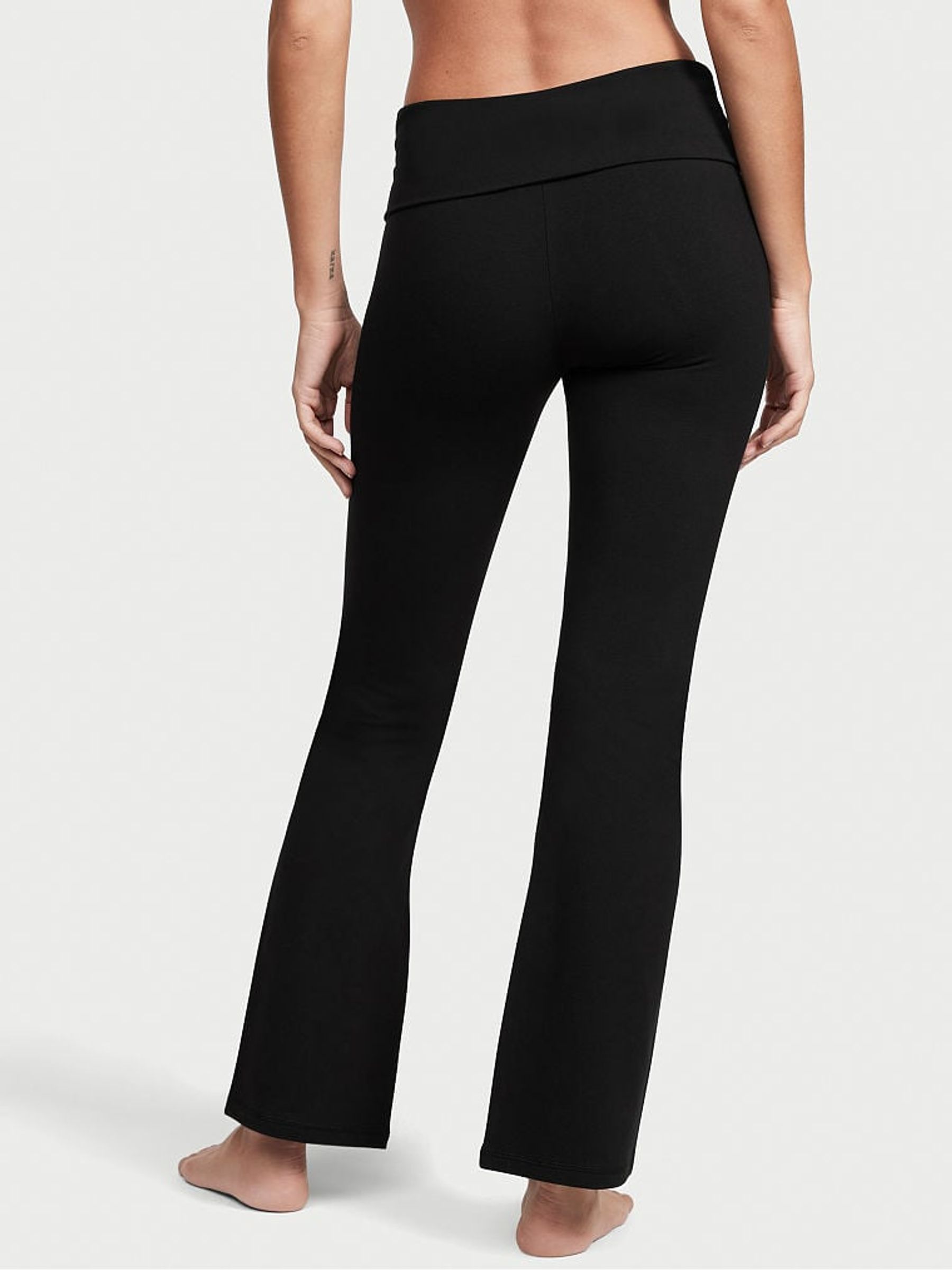 Pure Black Foldover Legging - Image 2 of 3