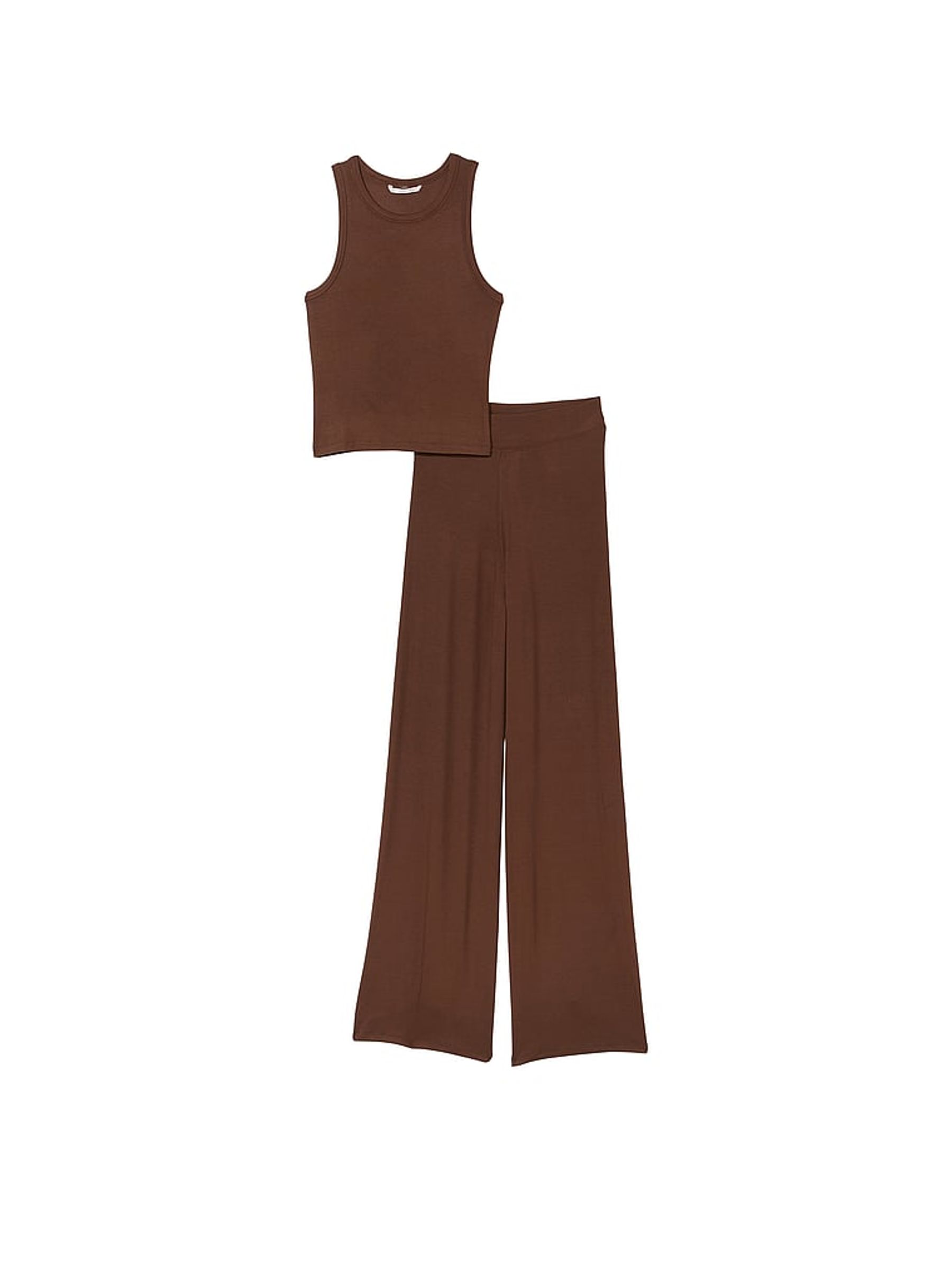 Dark Brown Tank Long Pyjamas - Image 3 of 3