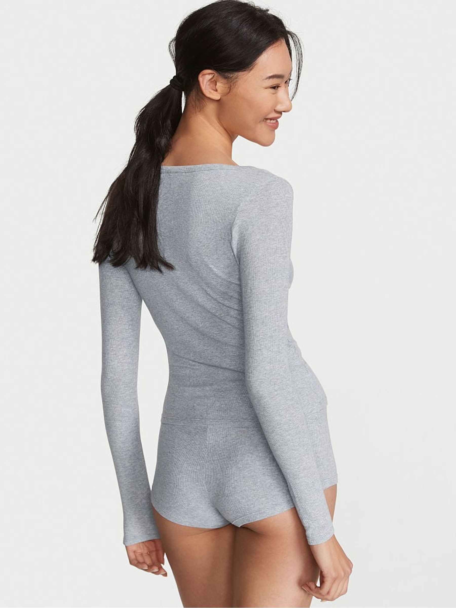 Medium Heather Grey Modal Short Pyjamas - Image 2 of 3