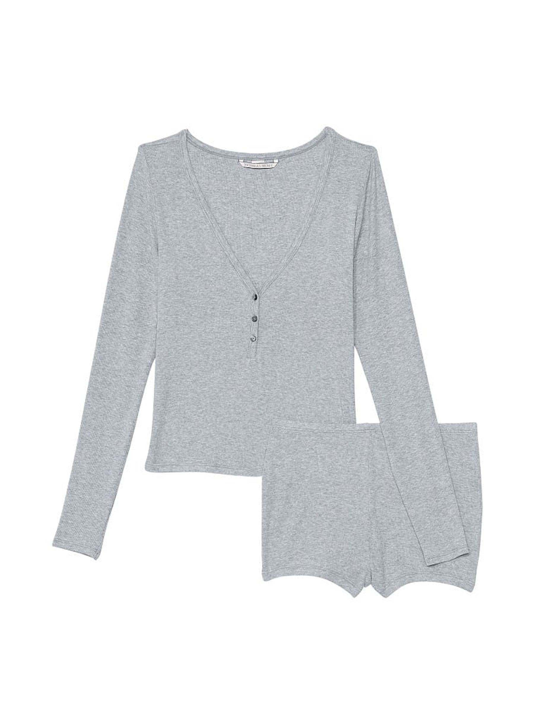Medium Heather Grey Modal Short Pyjamas - Image 3 of 3
