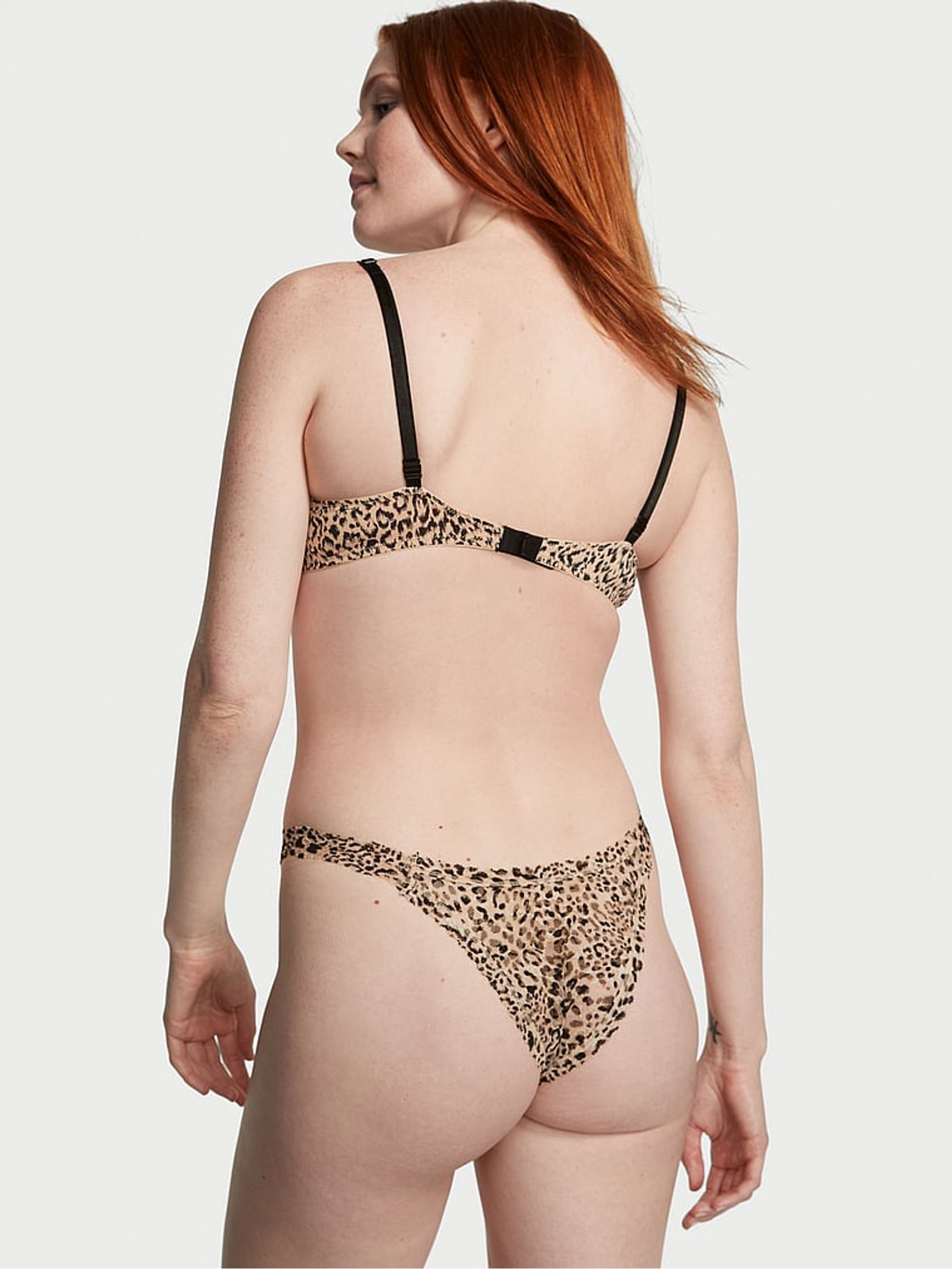 Champagne Nude Basic Animal Brazilian Knickers - Image 2 of 3