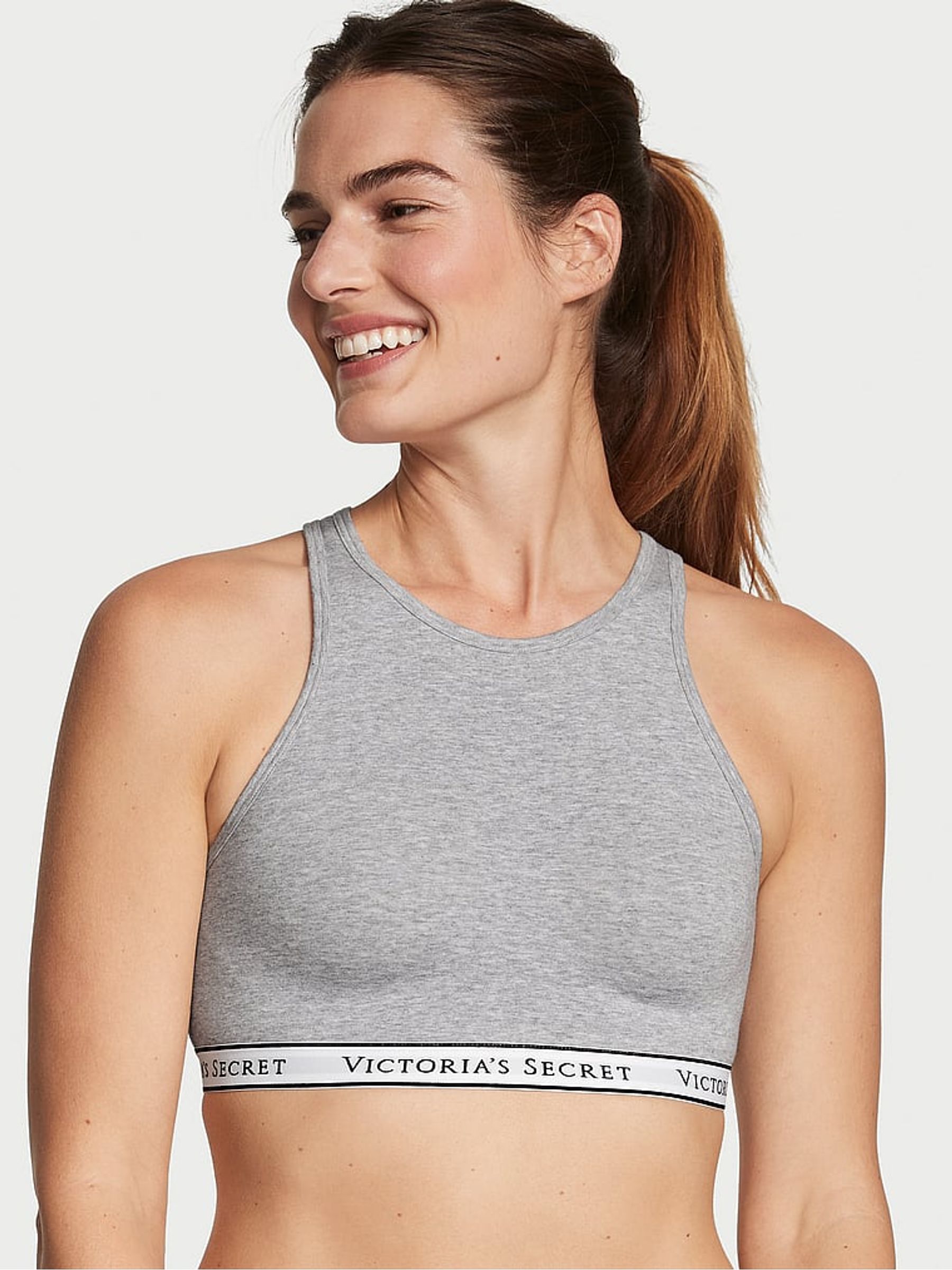 Medium Heather Grey Bralette Low Impact T-Shirt Bra - Image 1 of 3