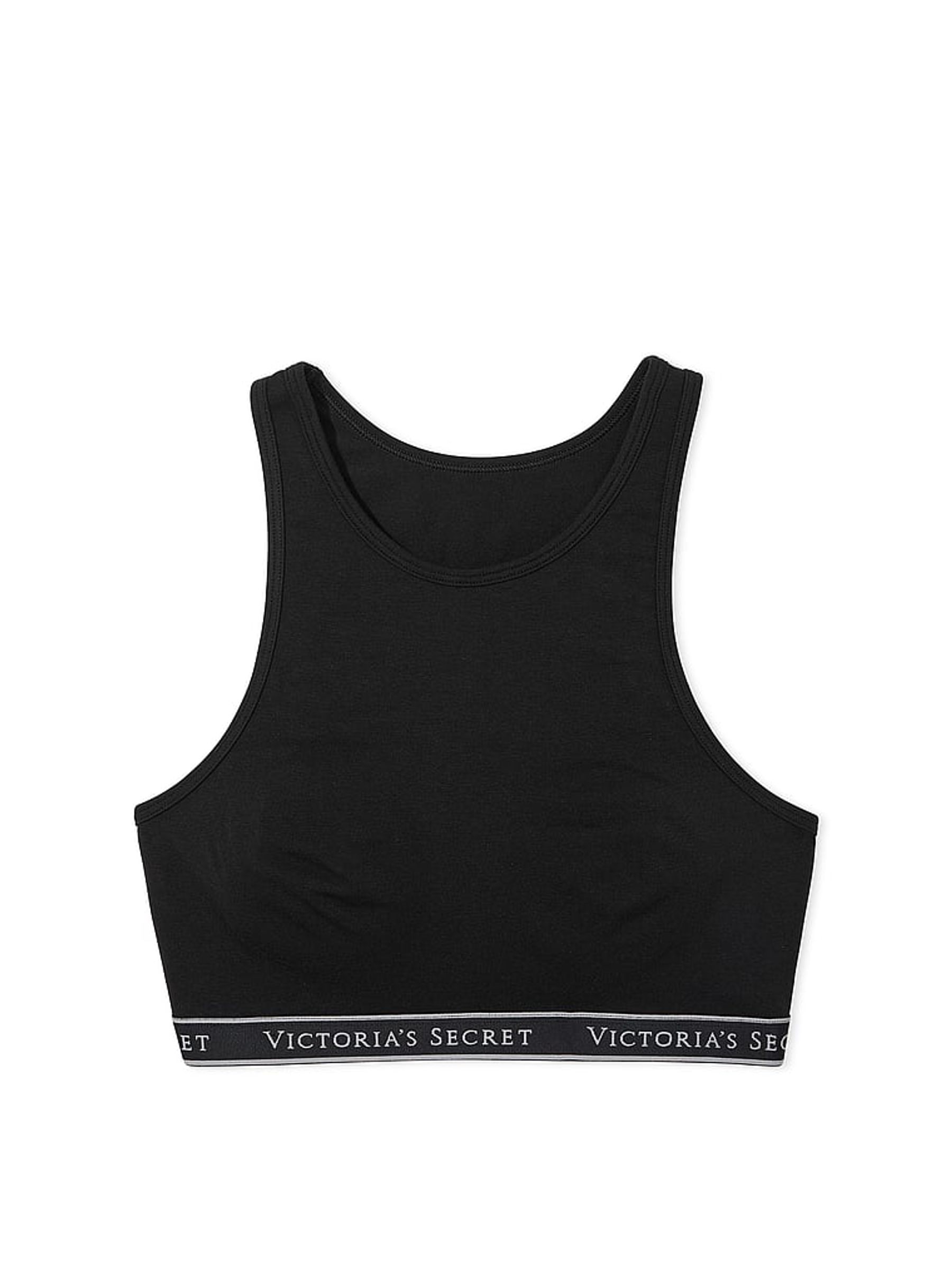 Black Cotton Bralette Low Impact T-Shirt Bra - Image 3 of 3