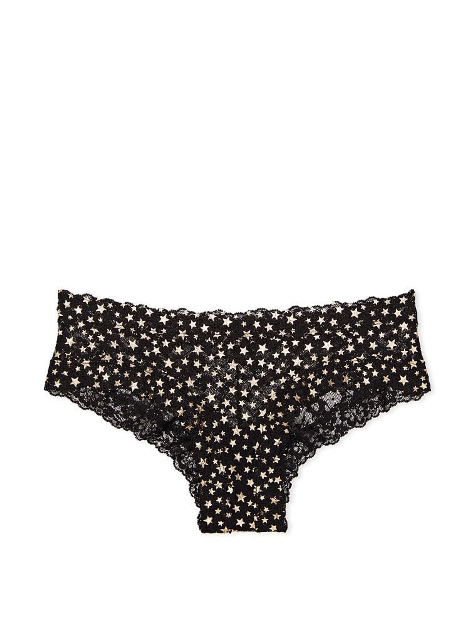 Black Twinkling Stars Foil Print Lacie Cheeky Knickers - Image 3 of 3
