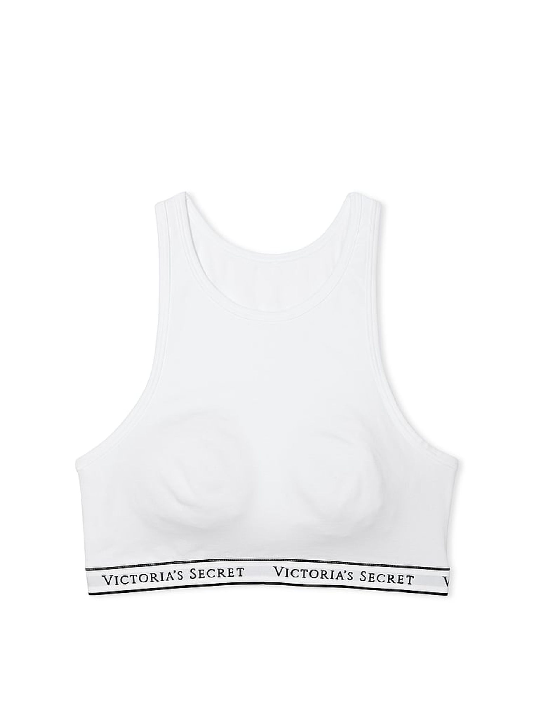 White Cotton Bralette Low Impact T-Shirt Bra - Image 3 of 3