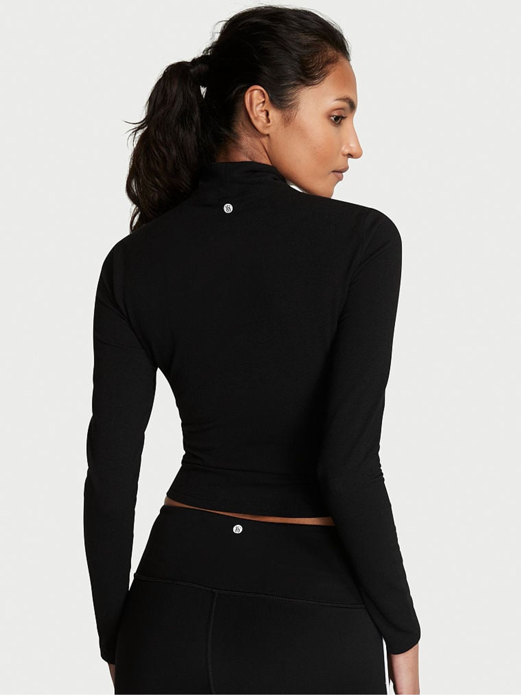 Pure Black Cutout Long Sleeved Top - Image 2 of 4