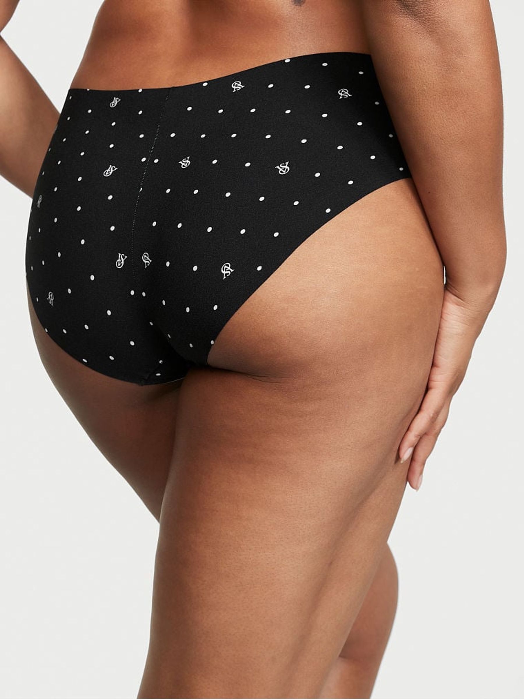 Black Logo Smooth Hipster Knickers - Image 2 of 3