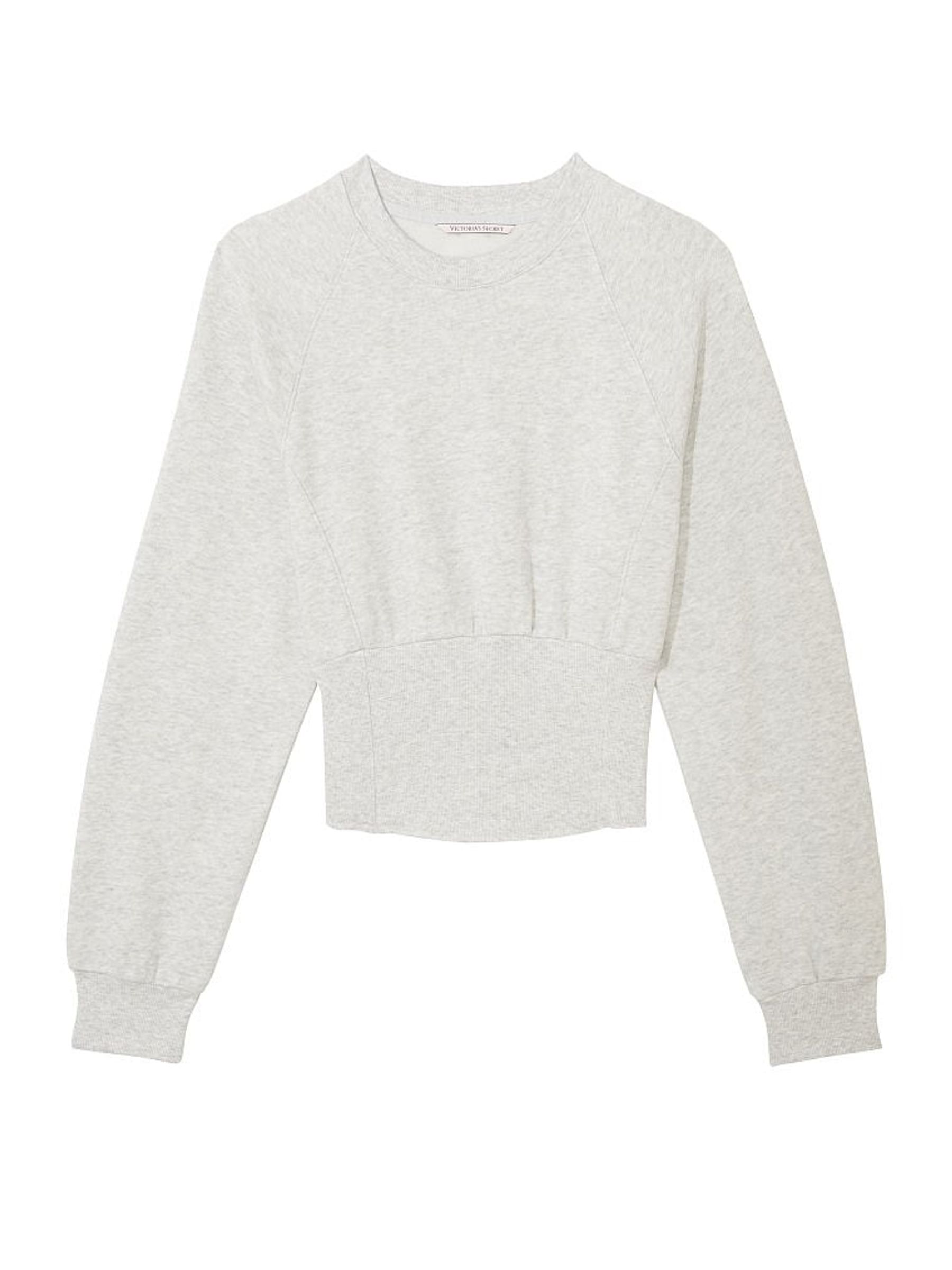 Snow Heather Grey Fleece Crew Sweatshirt - Image 3 of 3
