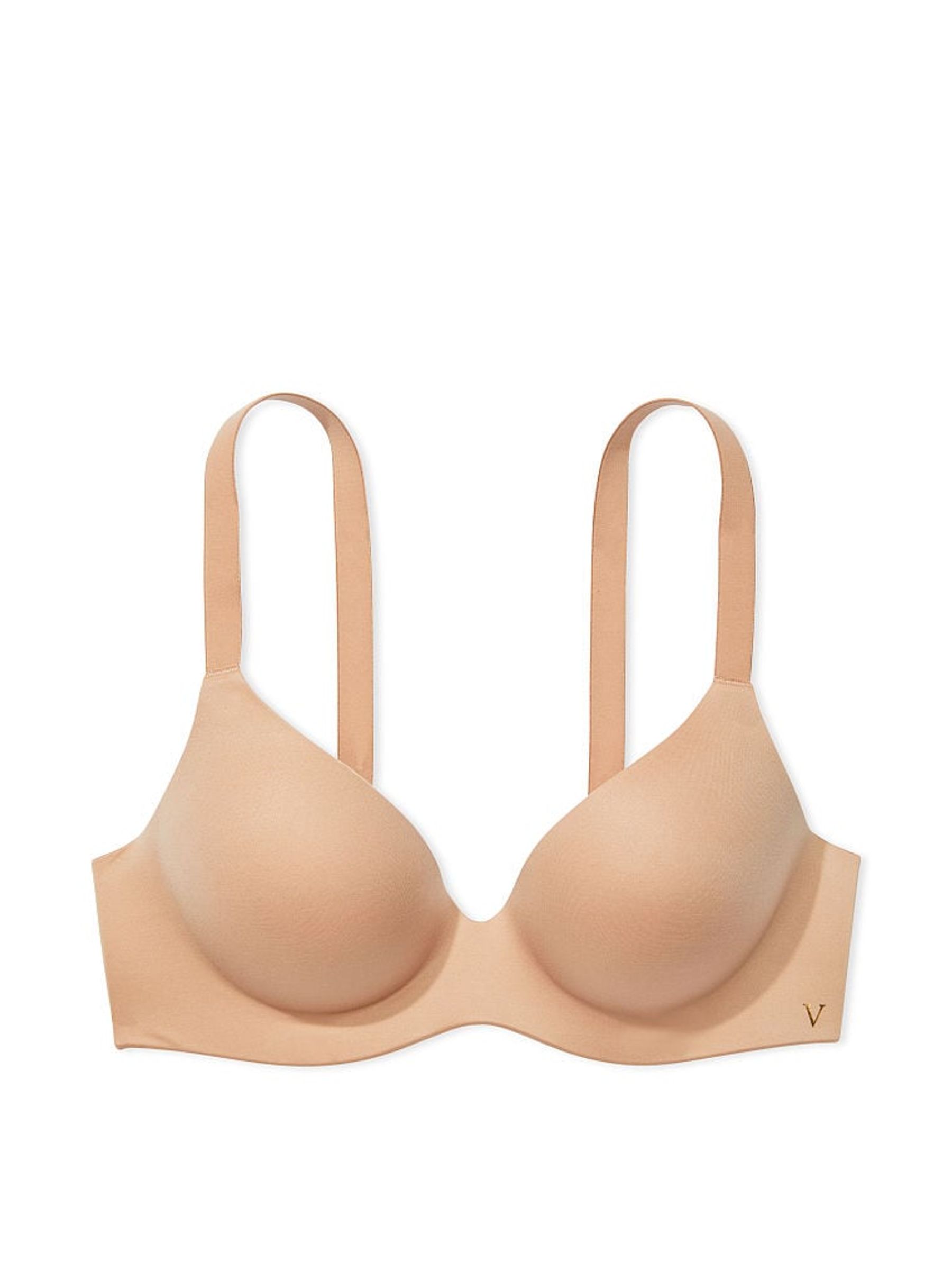 Praline Nude Lightly Lined Plunge Non Wired Bra - Image 3 of 3