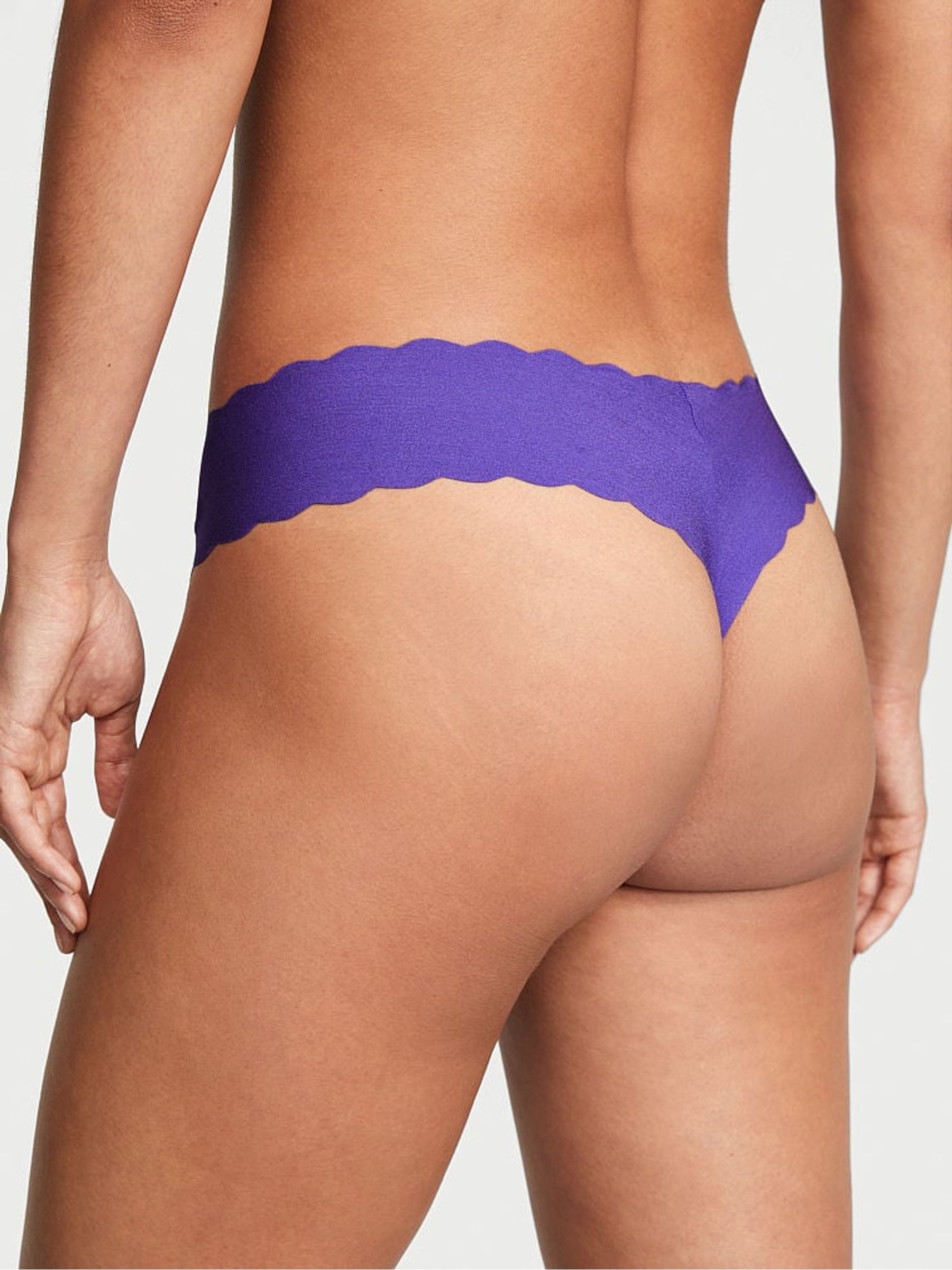 Purple Shock Smooth Thong Knickers - Image 2 of 3
