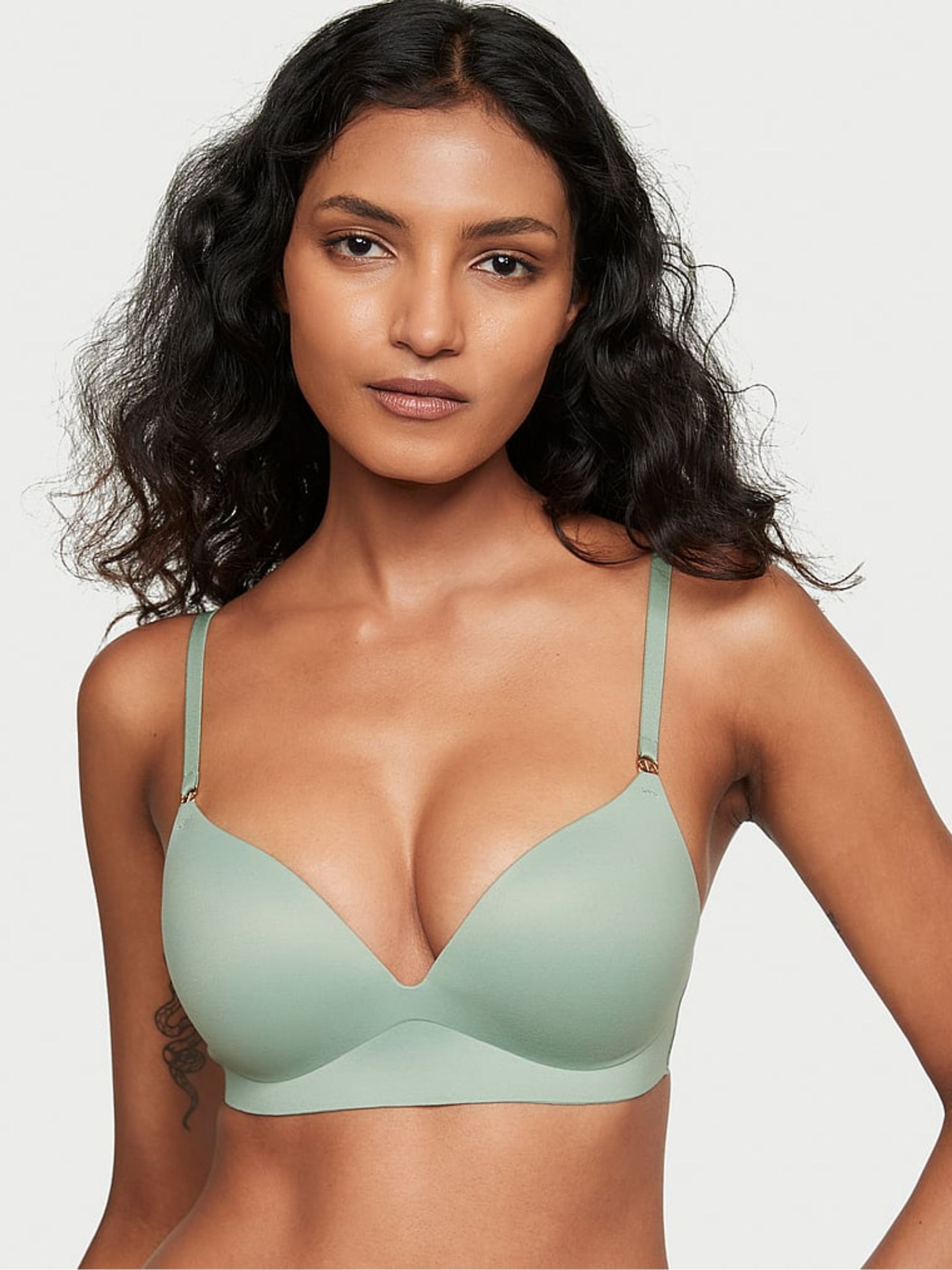 Seasalt Green Non Wired Push Up Bra - Image 1 of 4