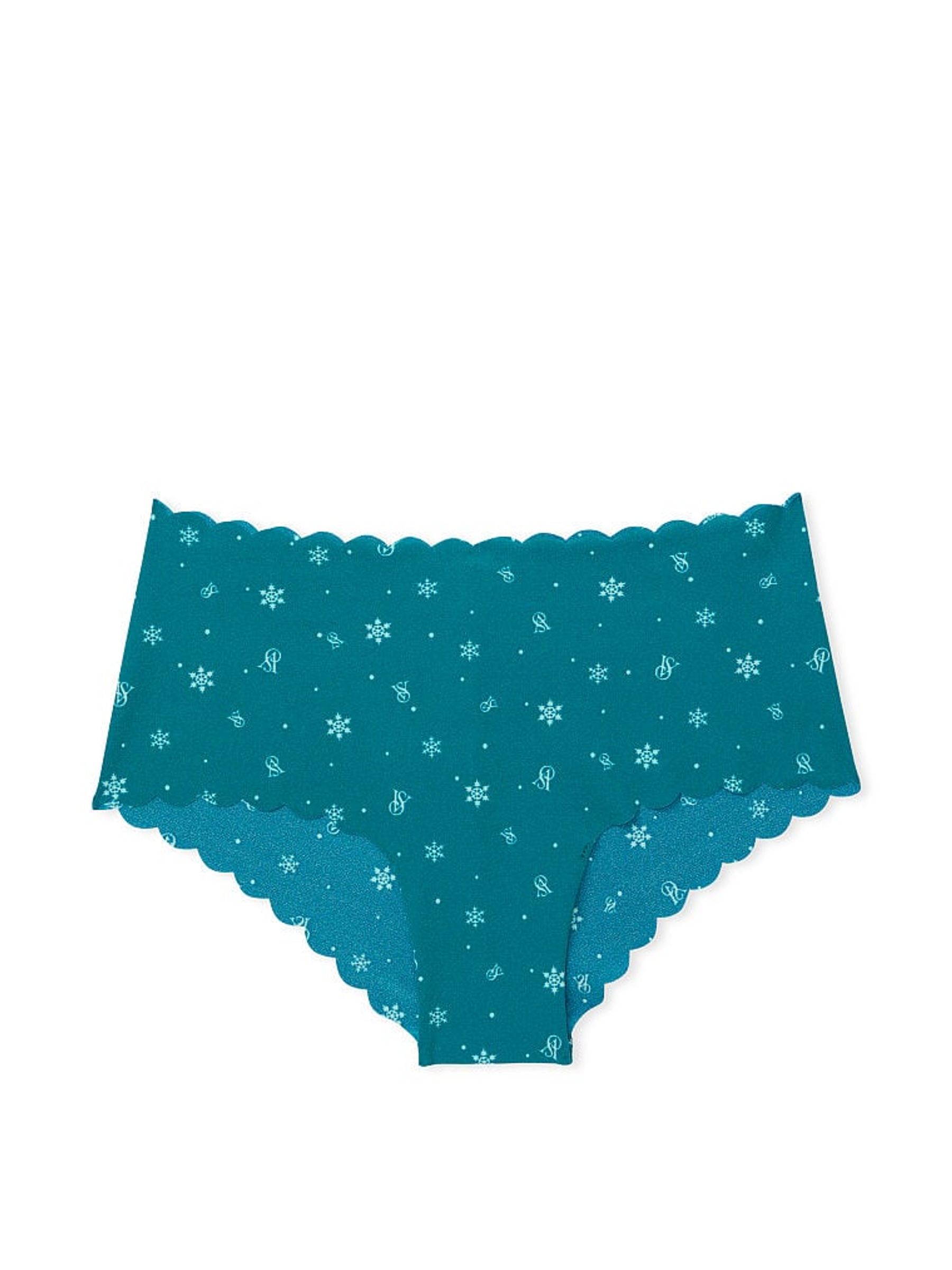 Evening Tide Blue Mini Snowflakes Smooth Cheeky Knickers - Image 3 of 3
