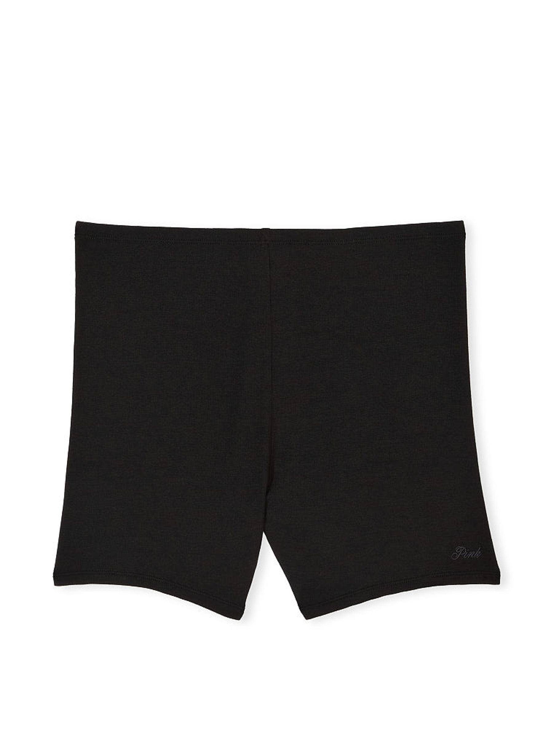 Pure Black Modal Ribbed Pyjama Shorts - Image 3 of 3