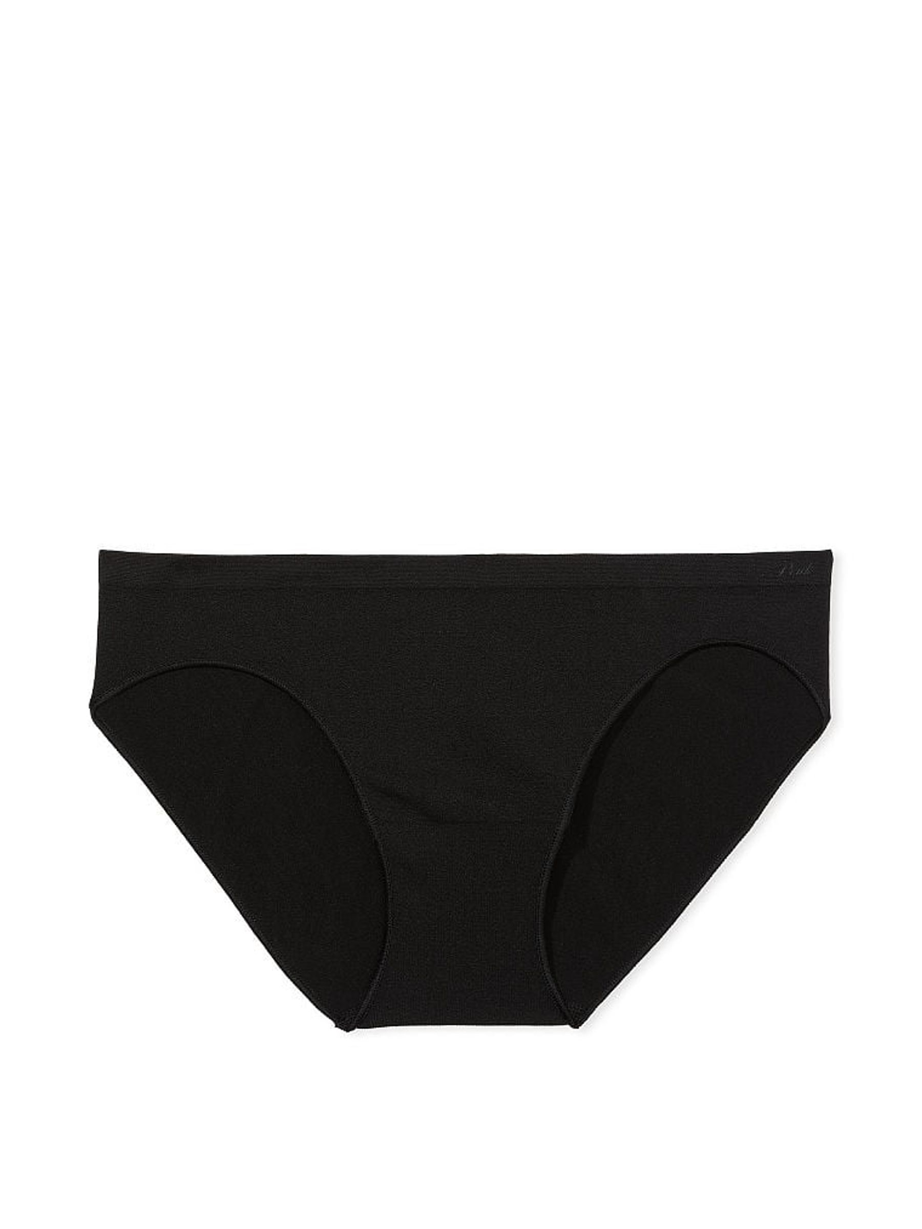 Pure Black Seamless Bikini Knickers - Image 3 of 3