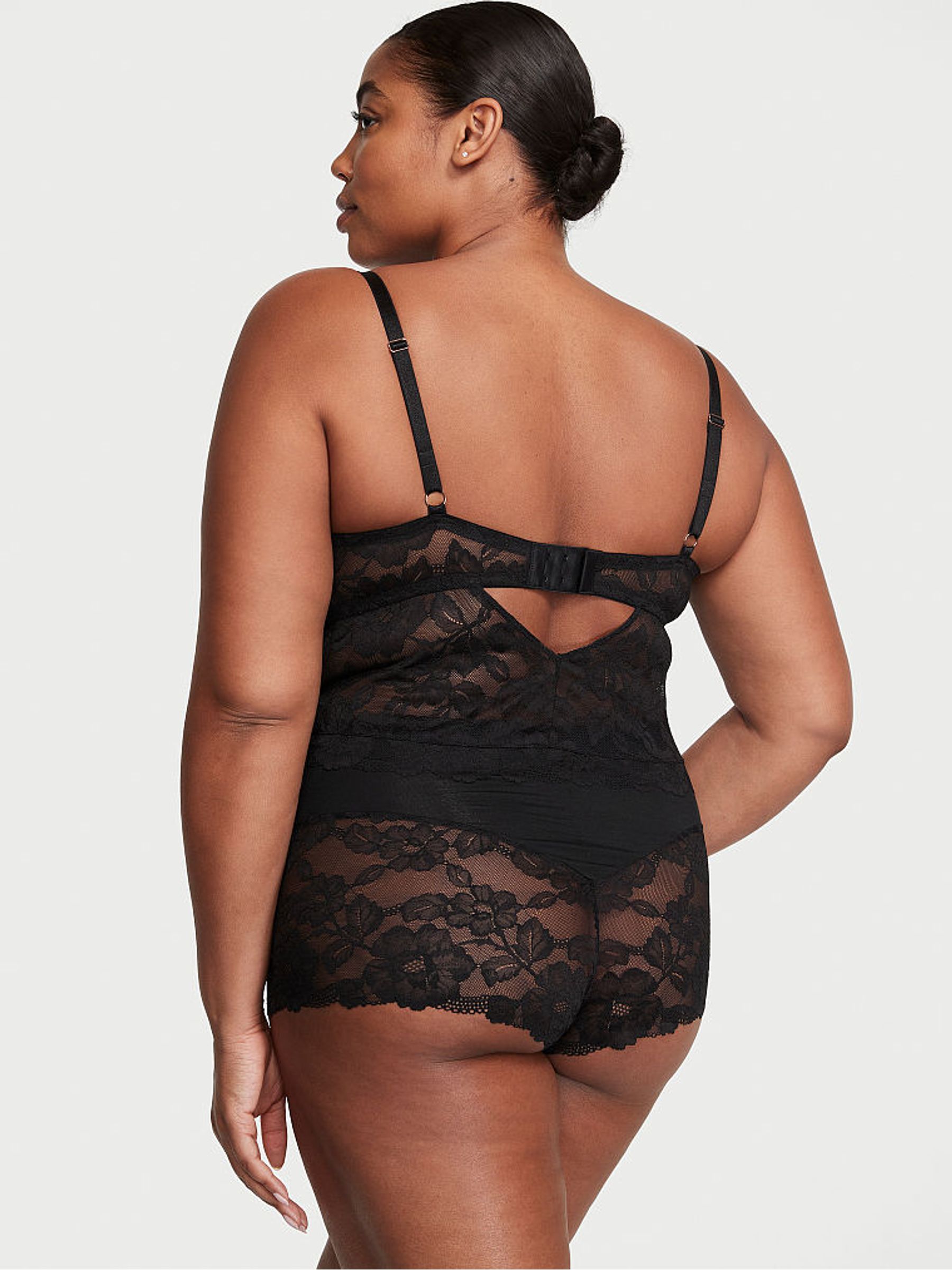 Black Cupped Modal Cami and Knicker Set - Image 2 of 3