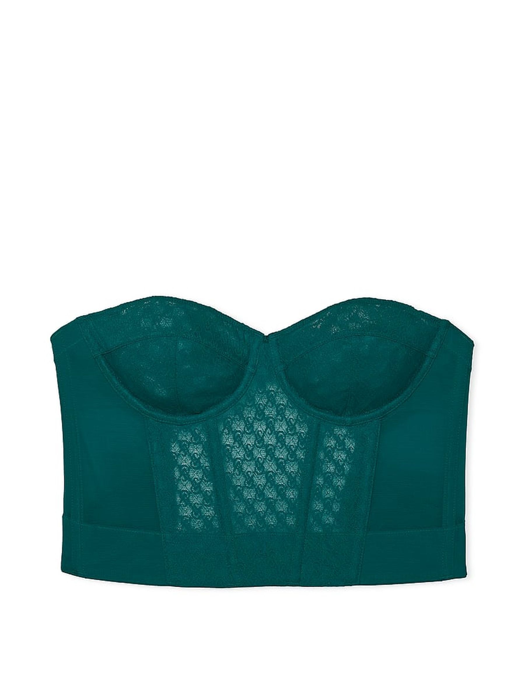 Black Ivy Green Archive Monogram Corset Bra Top - Image 1 of 4