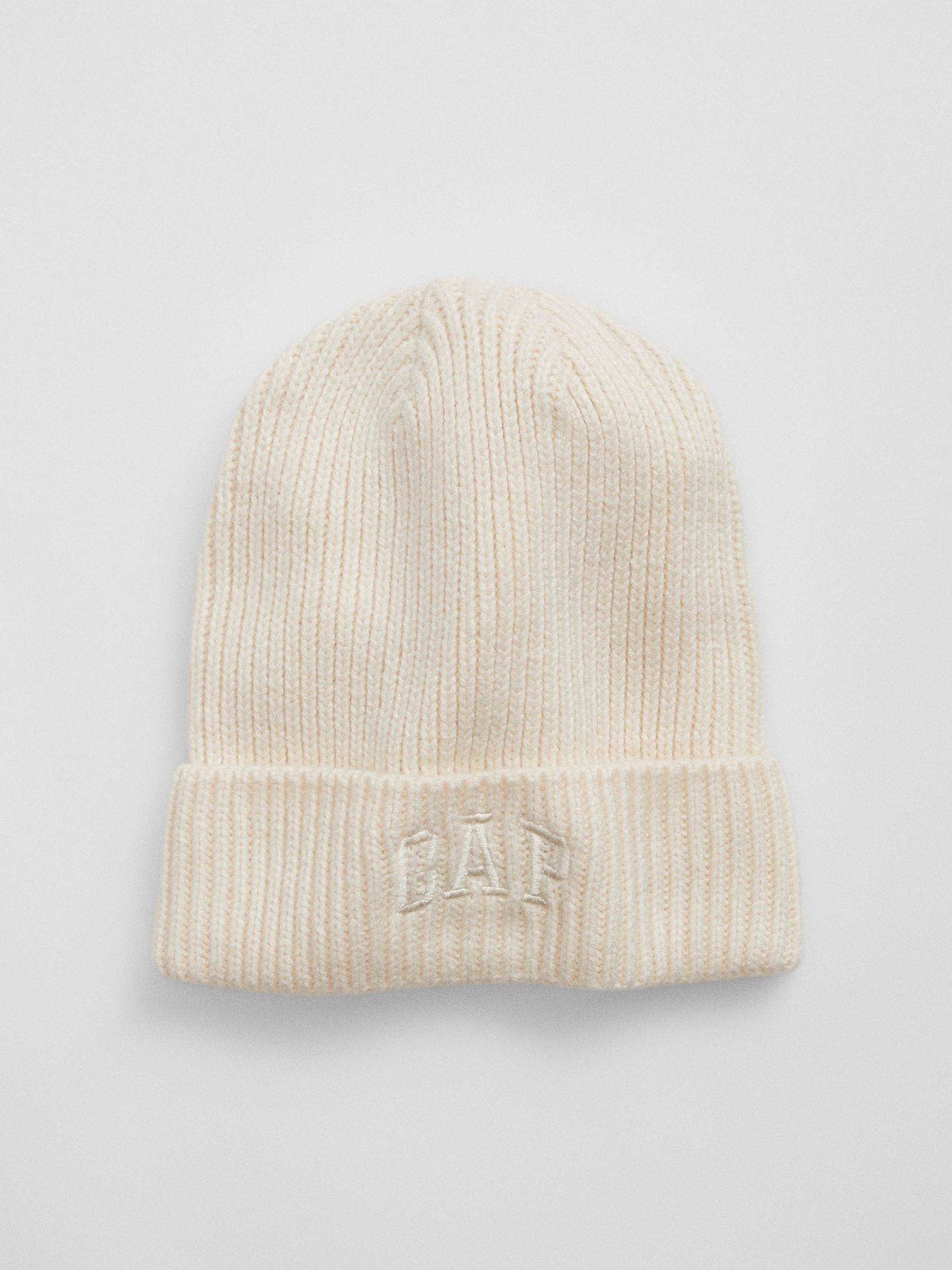 Cream Adults Logo Beanie - Image 1 of 1