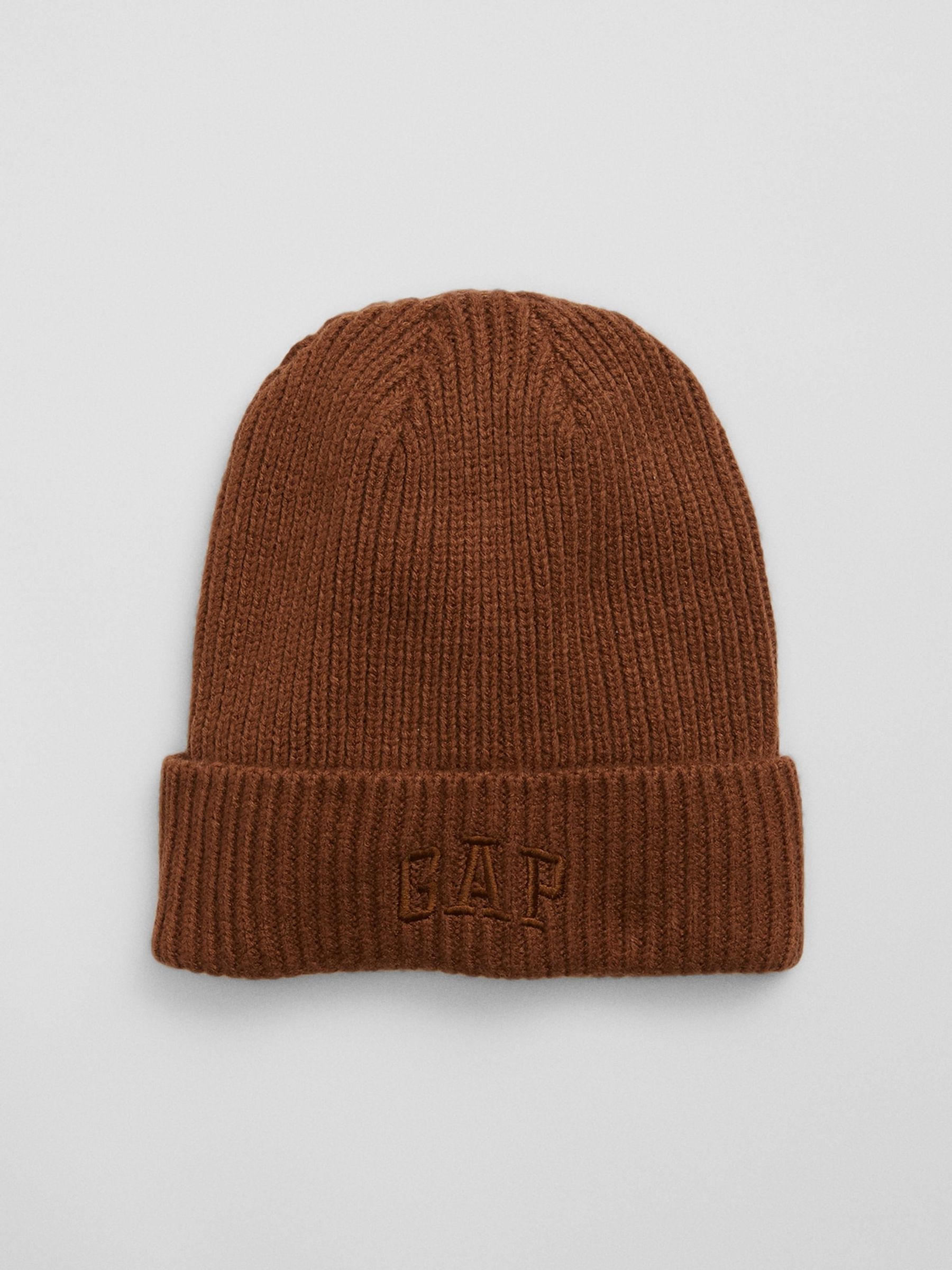 Brown Adults Logo Beanie - Image 1 of 1