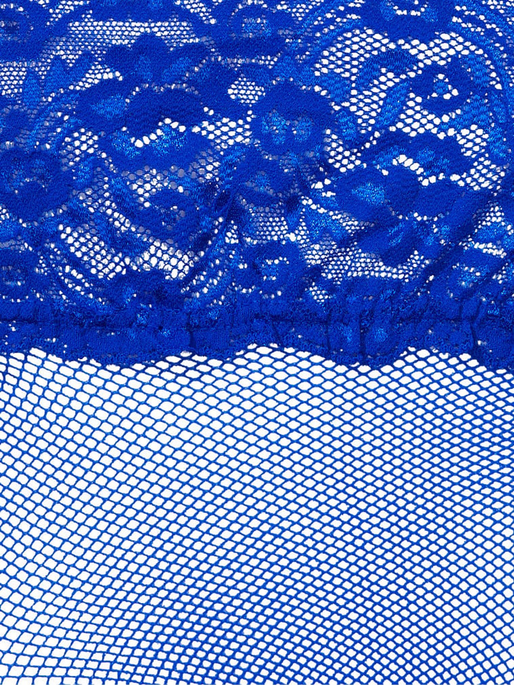 Blue Oar Lace Lace Top Fishnet Stockings - Image 2 of 2