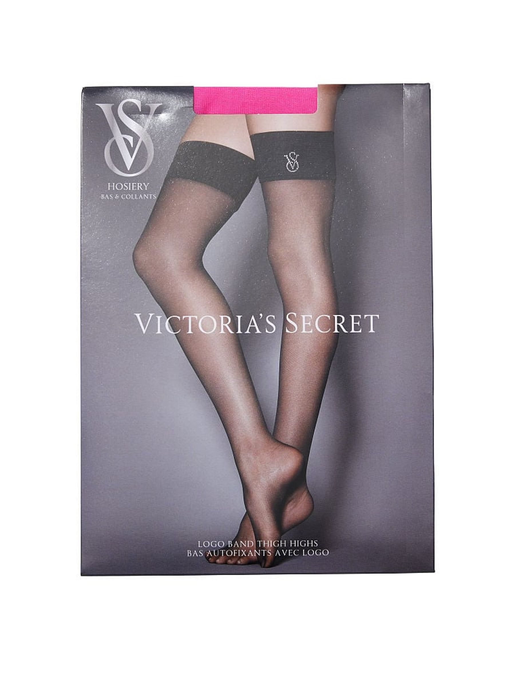 Fuchsia Frenzy Pink Logo Stockings - Image 1 of 2
