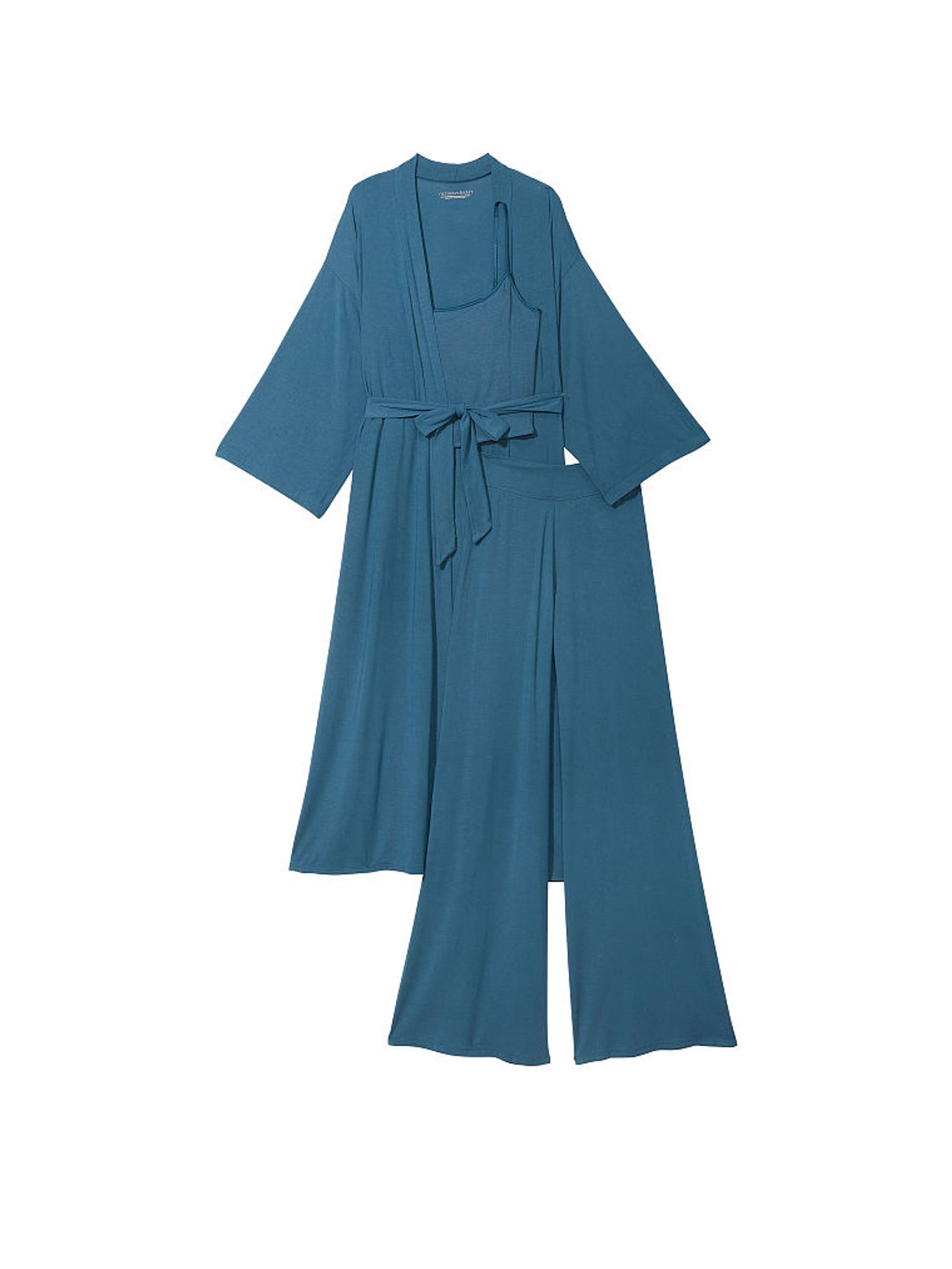 Midnight Sea Blue Modal Long Pyjamas - Image 3 of 4