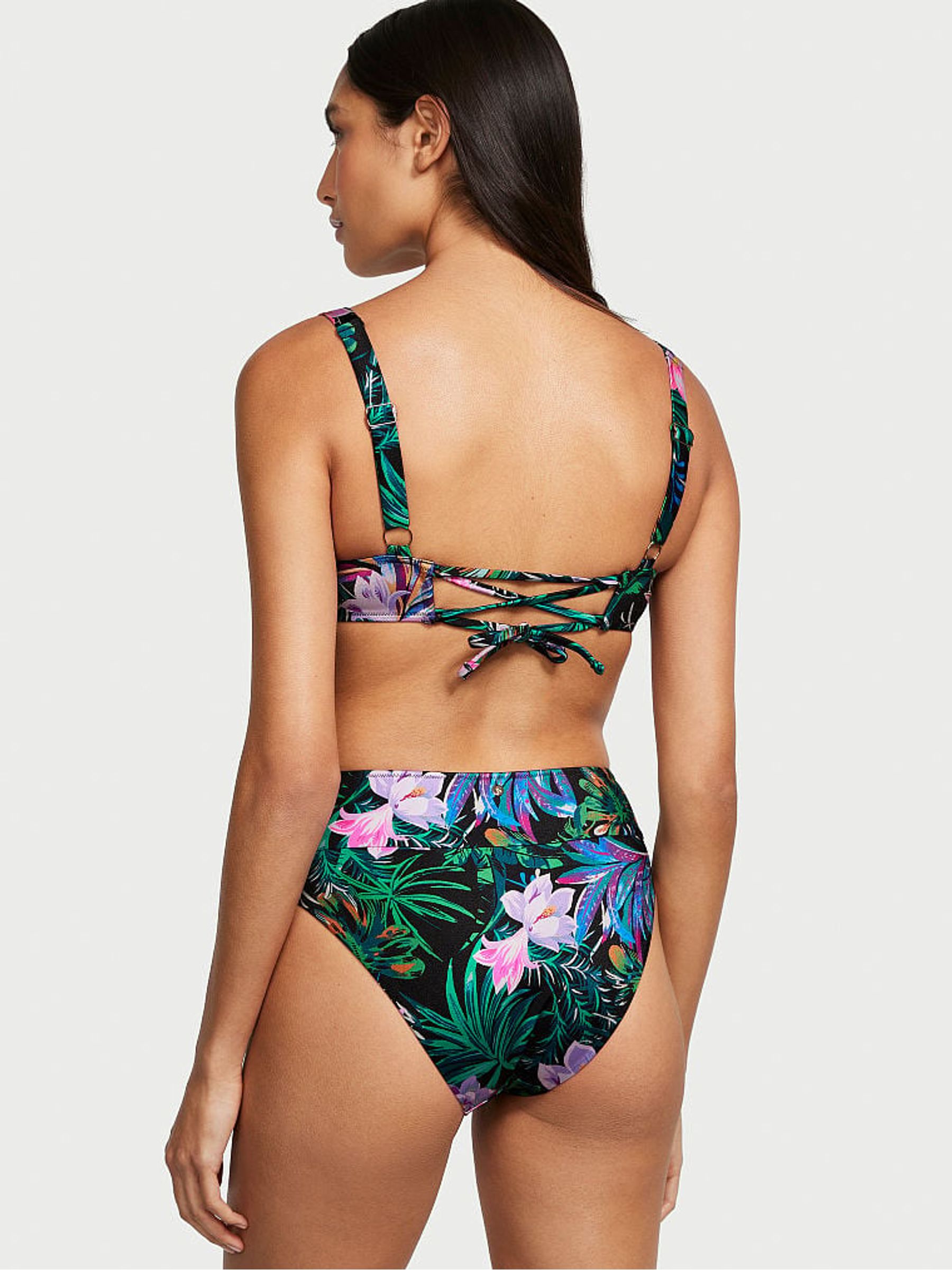 Black Palm Non Padded Swim Bikini Top - Image 2 of 3