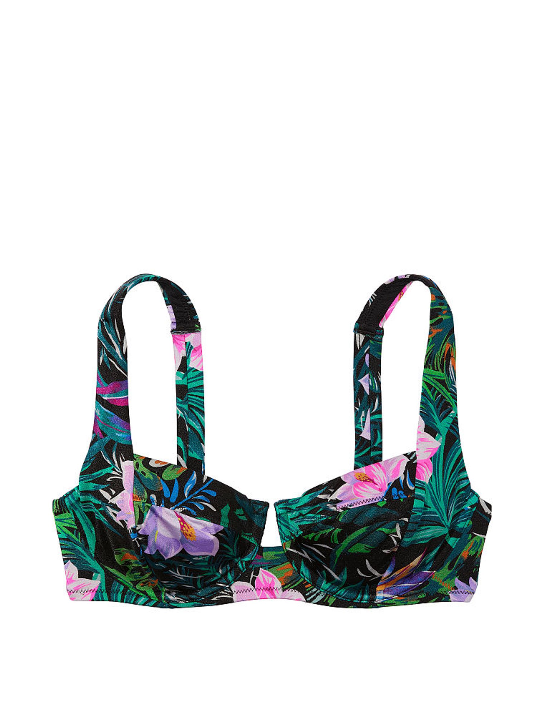 Black Palm Non Padded Swim Bikini Top - Image 3 of 3