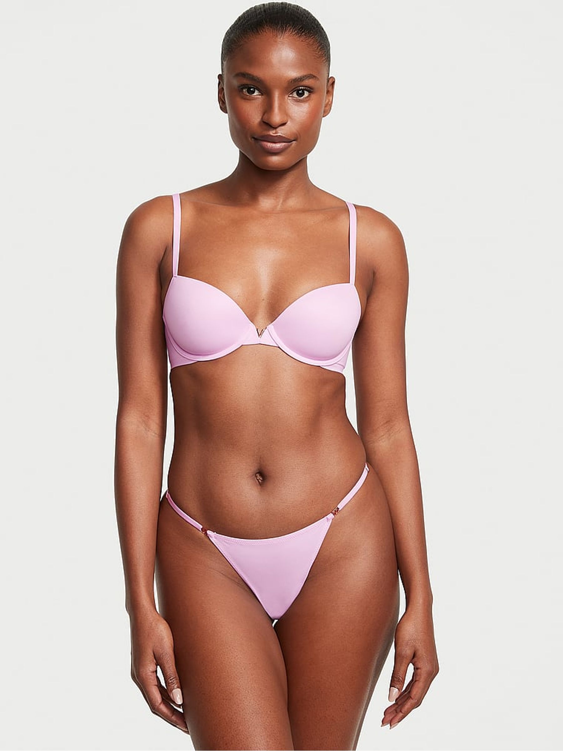 Violet Sugar Purple Smooth Lightly Lined Demi Bra - Image 3 of 4