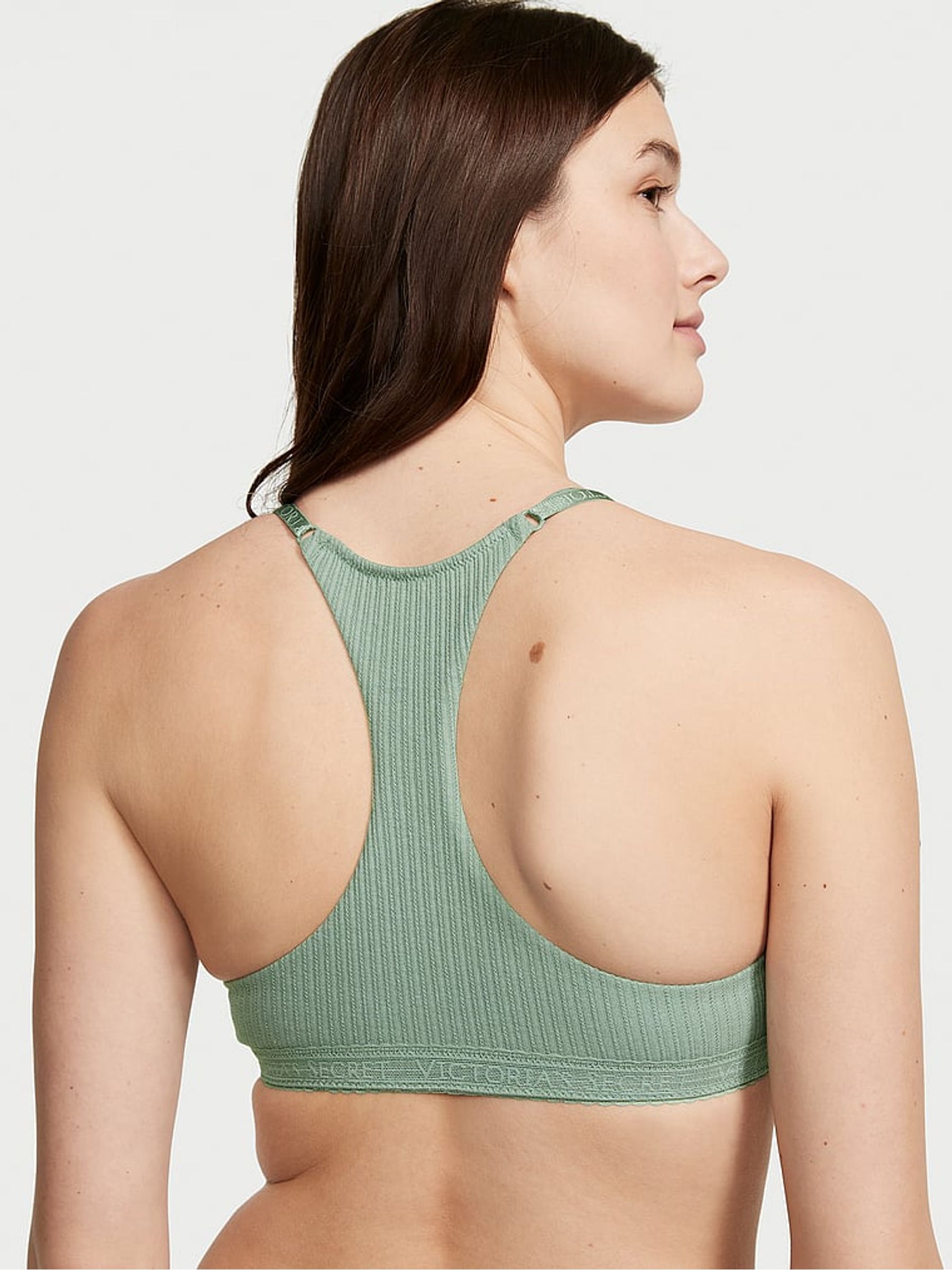 Seasalt Green Rib Full Cup Push Up Bra - Image 2 of 3